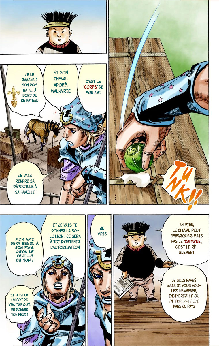 Read JoJo's Bizarre Adventure Part 7 Steel Ball Run Official Colored FR Manga Online