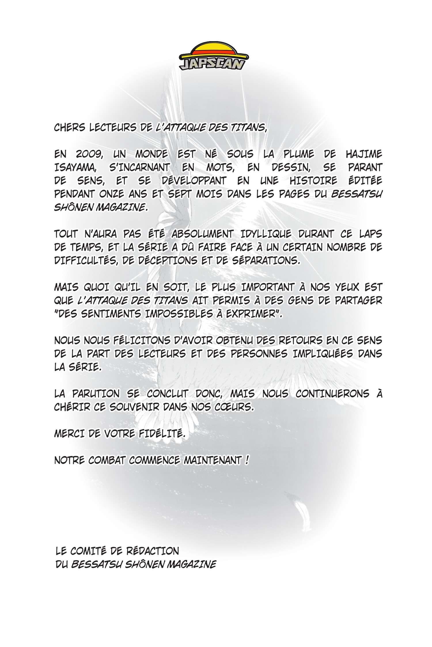 Read L'Attaque des Titans FR Manga Online