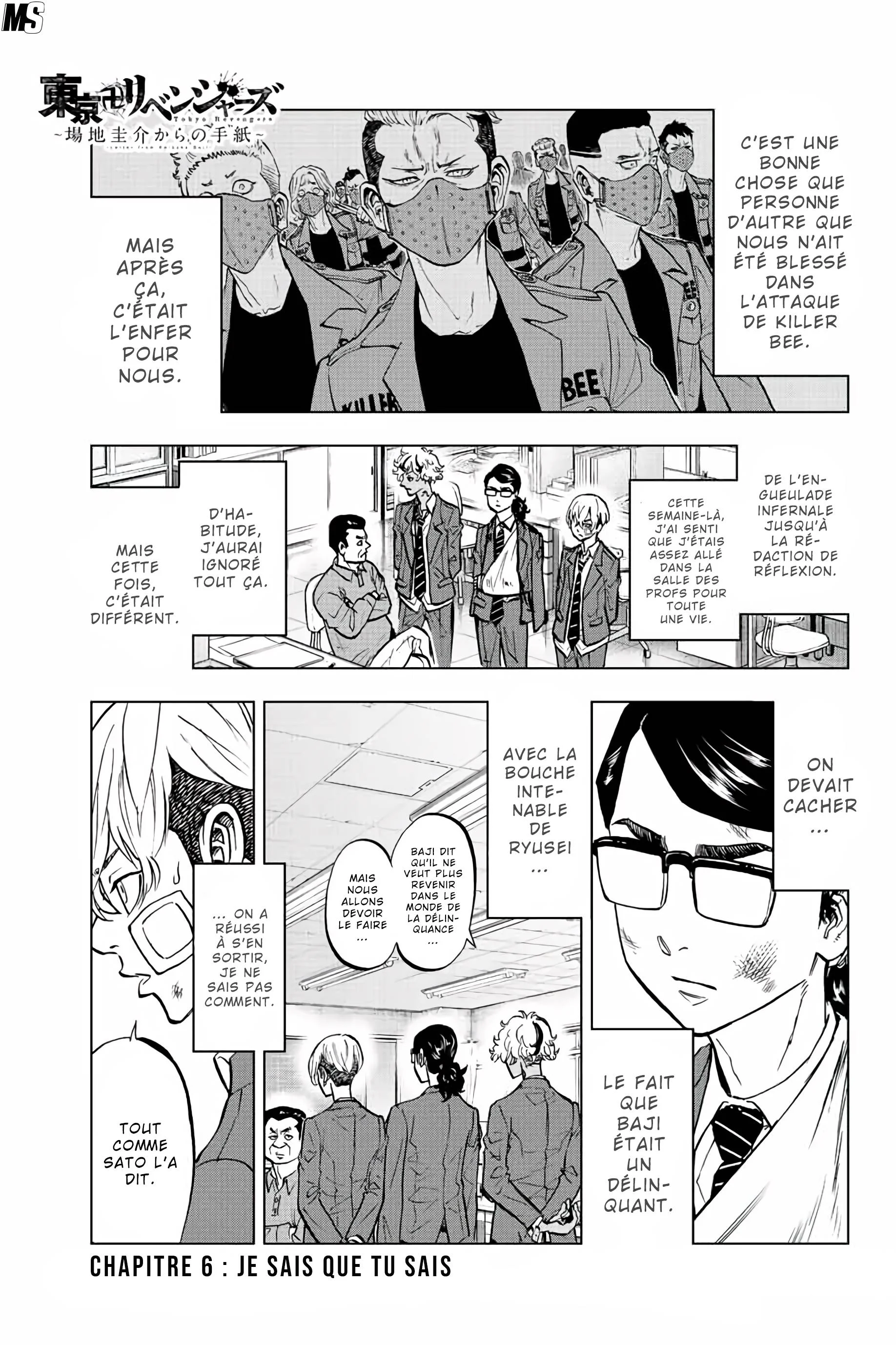 Read Tokyo Revengers  Baji Keisuke Kara No Tegami FR Manga Online
