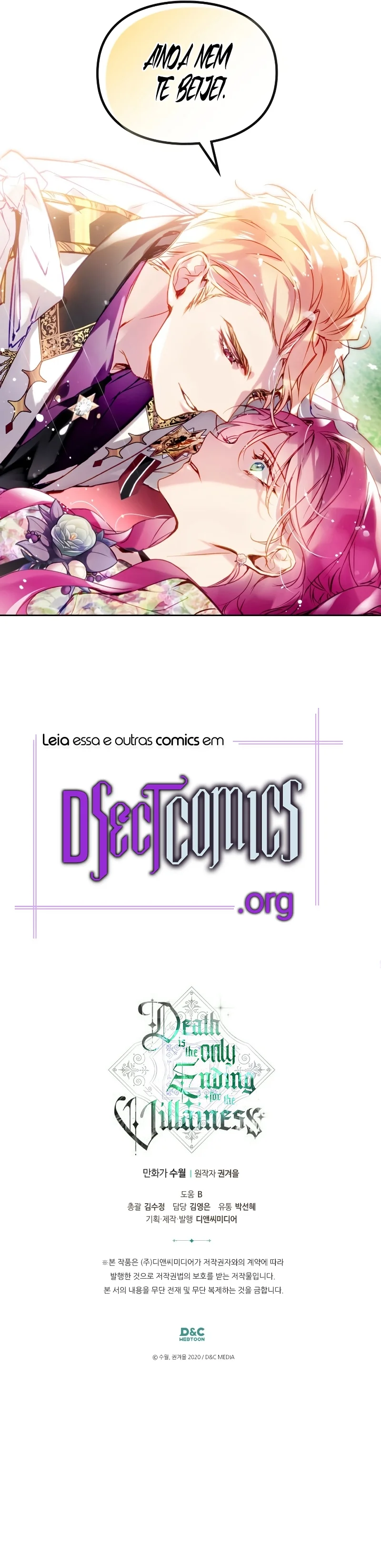 Read A Morte é o Único Fim Para a Vilã PT-BR Manga Online