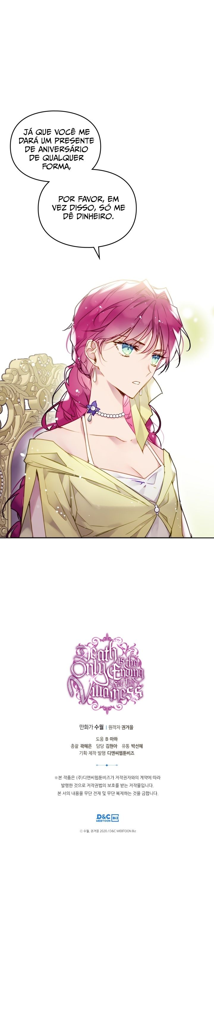 Read A Morte é o Único Fim Para a Vilã PT-BR Manga Online