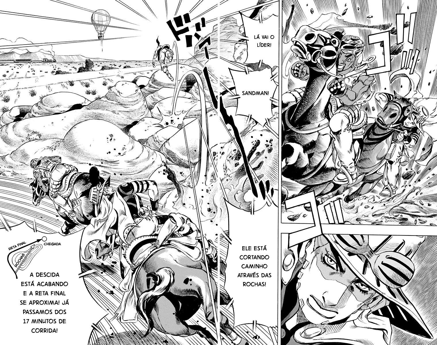 Read JoJo's Bizarre Adventure Part 7  Steel Ball Run PT-BR Manga Online