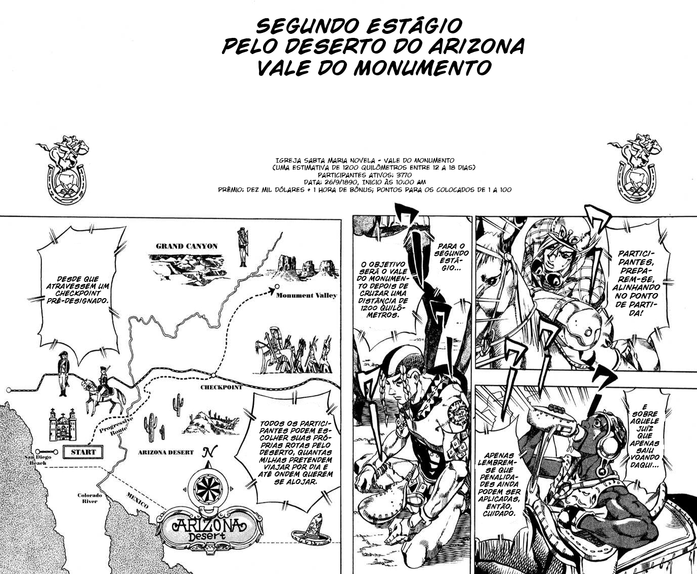 Read JoJo's Bizarre Adventure Part 7  Steel Ball Run PT-BR Manga Online