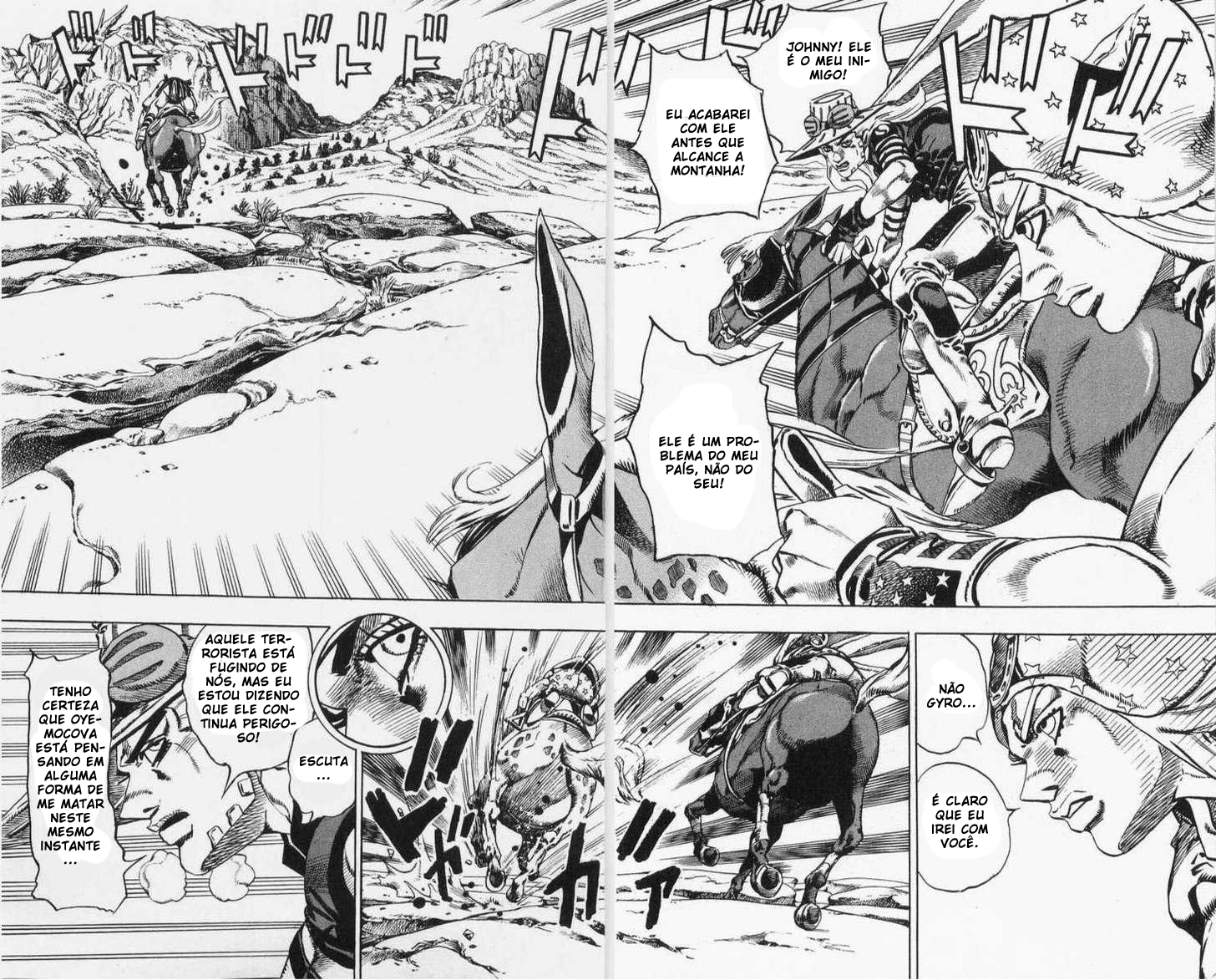 Read JoJo's Bizarre Adventure Part 7  Steel Ball Run PT-BR Manga Online