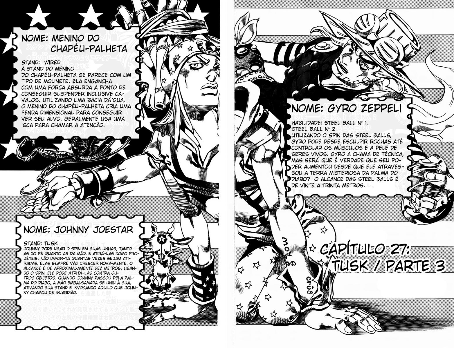 Read JoJo's Bizarre Adventure Part 7  Steel Ball Run PT-BR Manga Online
