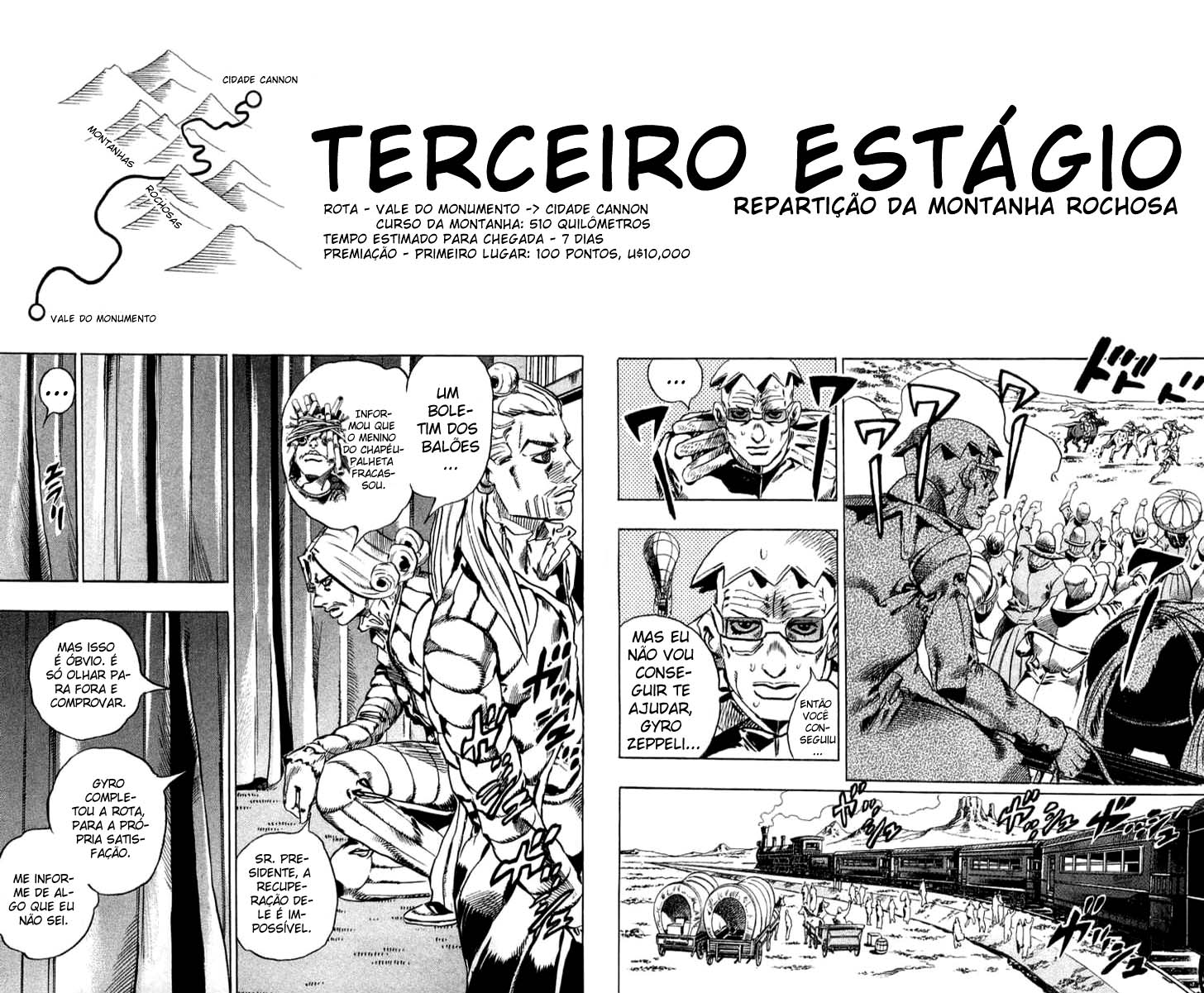 Read JoJo's Bizarre Adventure Part 7  Steel Ball Run PT-BR Manga Online