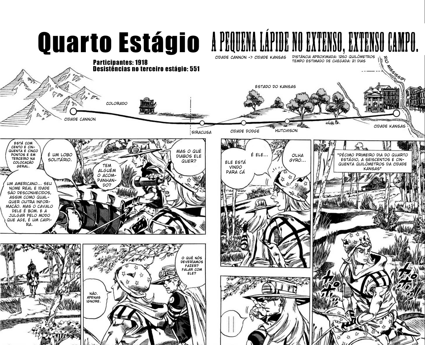 Read JoJo's Bizarre Adventure Part 7  Steel Ball Run PT-BR Manga Online
