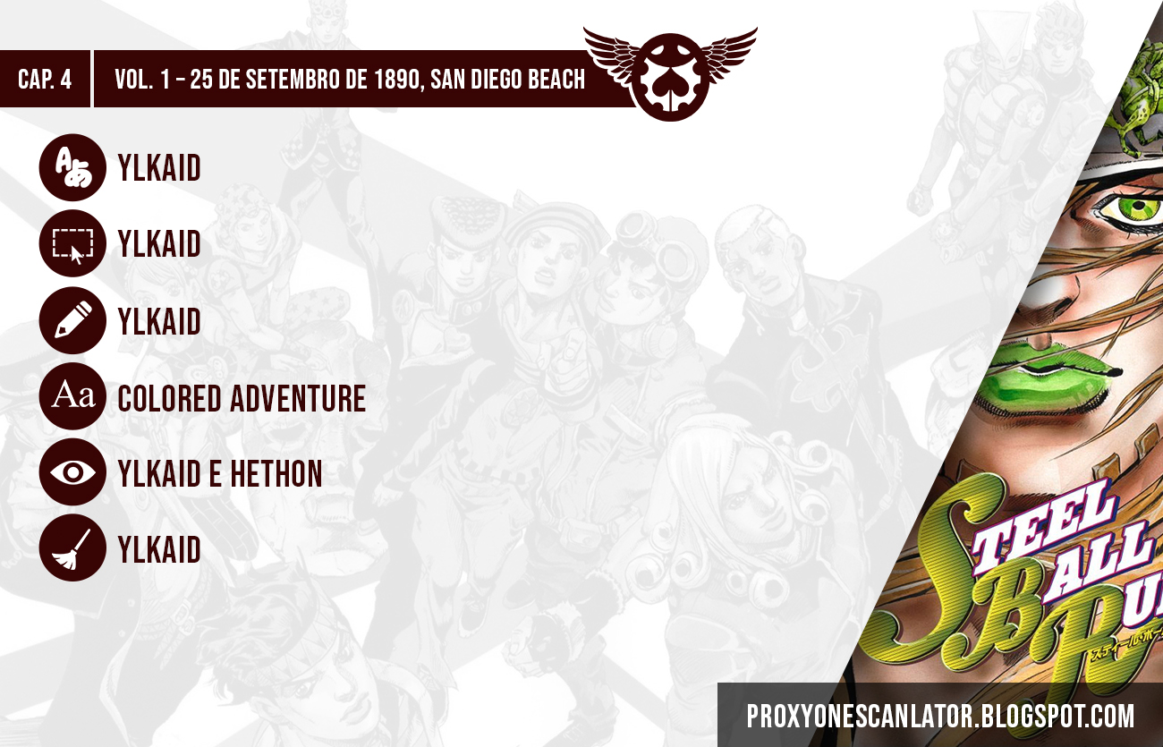 Read JoJo's Bizarre Adventure Part 7  Steel Ball Run PT-BR Manga Online