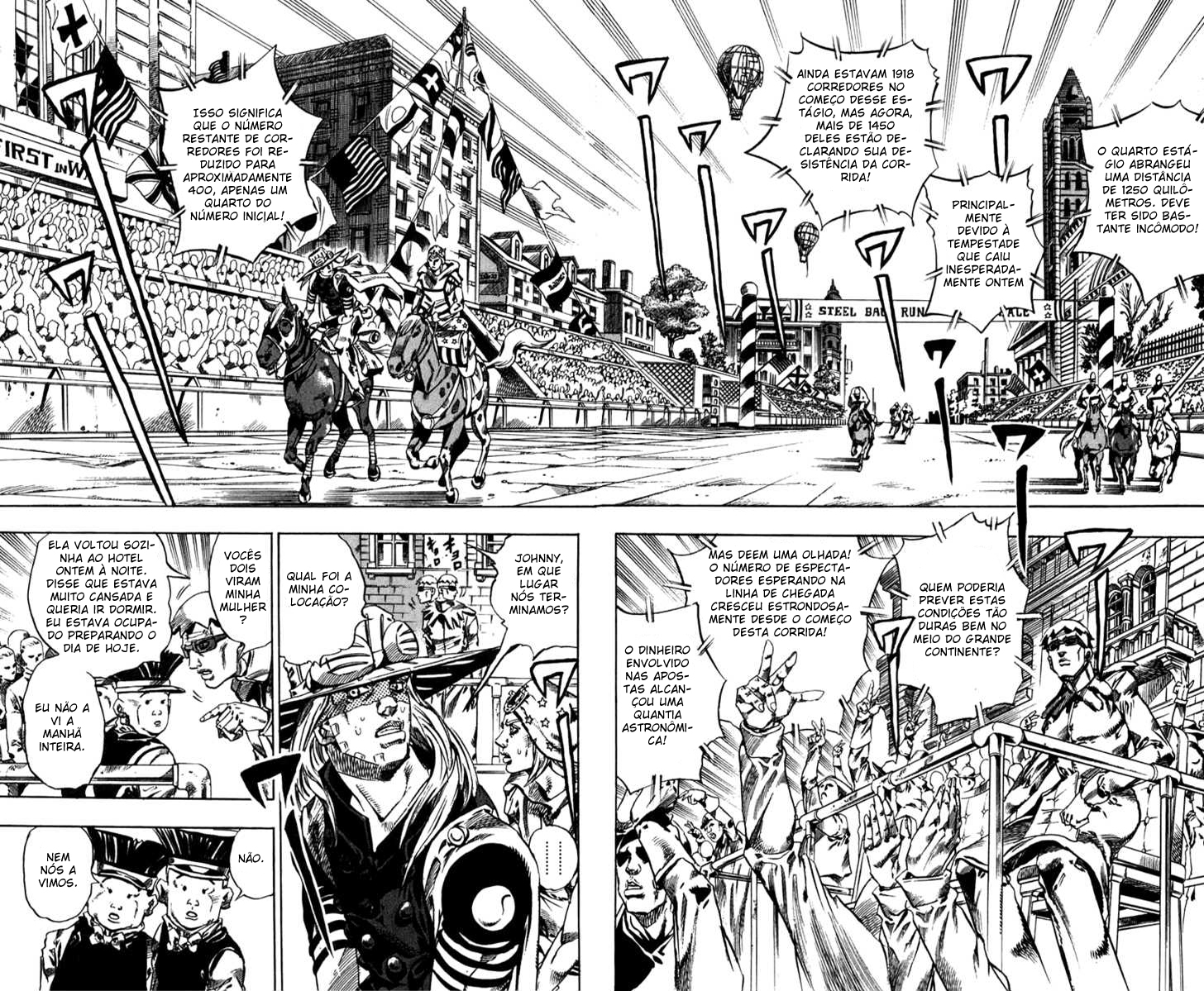 Read JoJo's Bizarre Adventure Part 7  Steel Ball Run PT-BR Manga Online