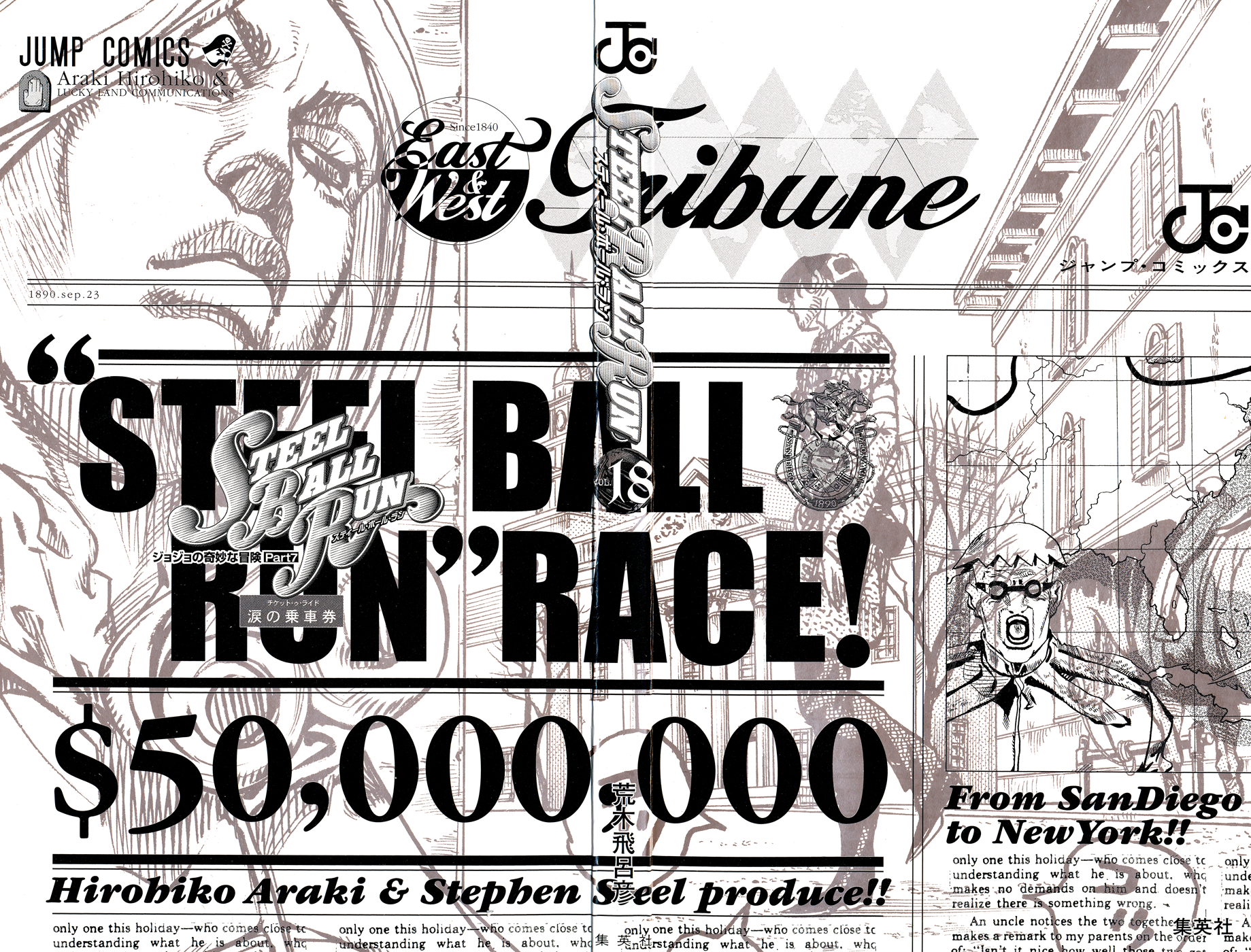 Read JoJo's Bizarre Adventure Part 7  Steel Ball Run PT-BR Manga Online