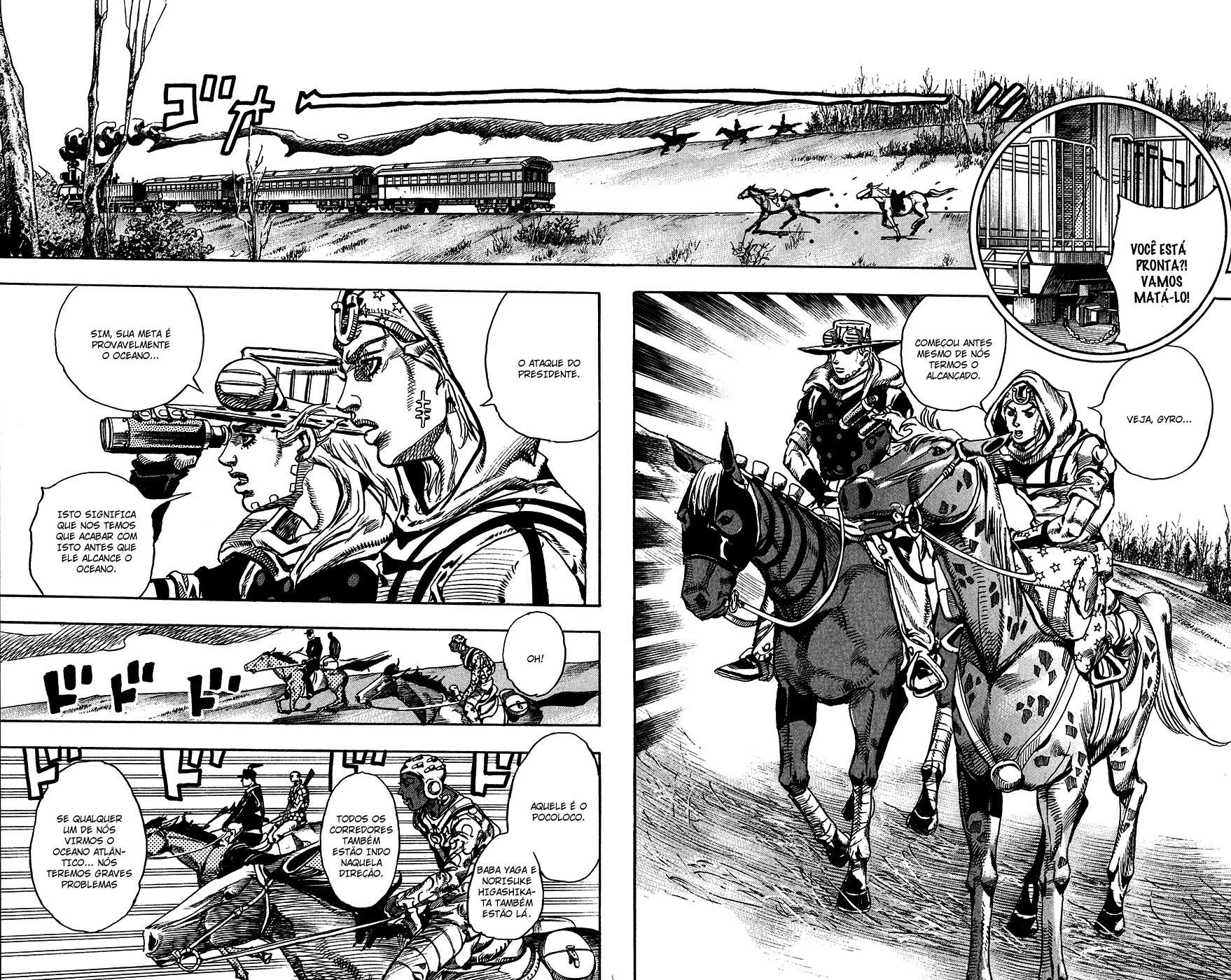 Read JoJo's Bizarre Adventure Part 7  Steel Ball Run PT-BR Manga Online