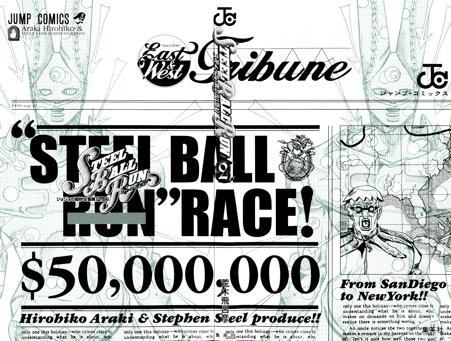 Read JoJo's Bizarre Adventure Part 7  Steel Ball Run PT-BR Manga Online
