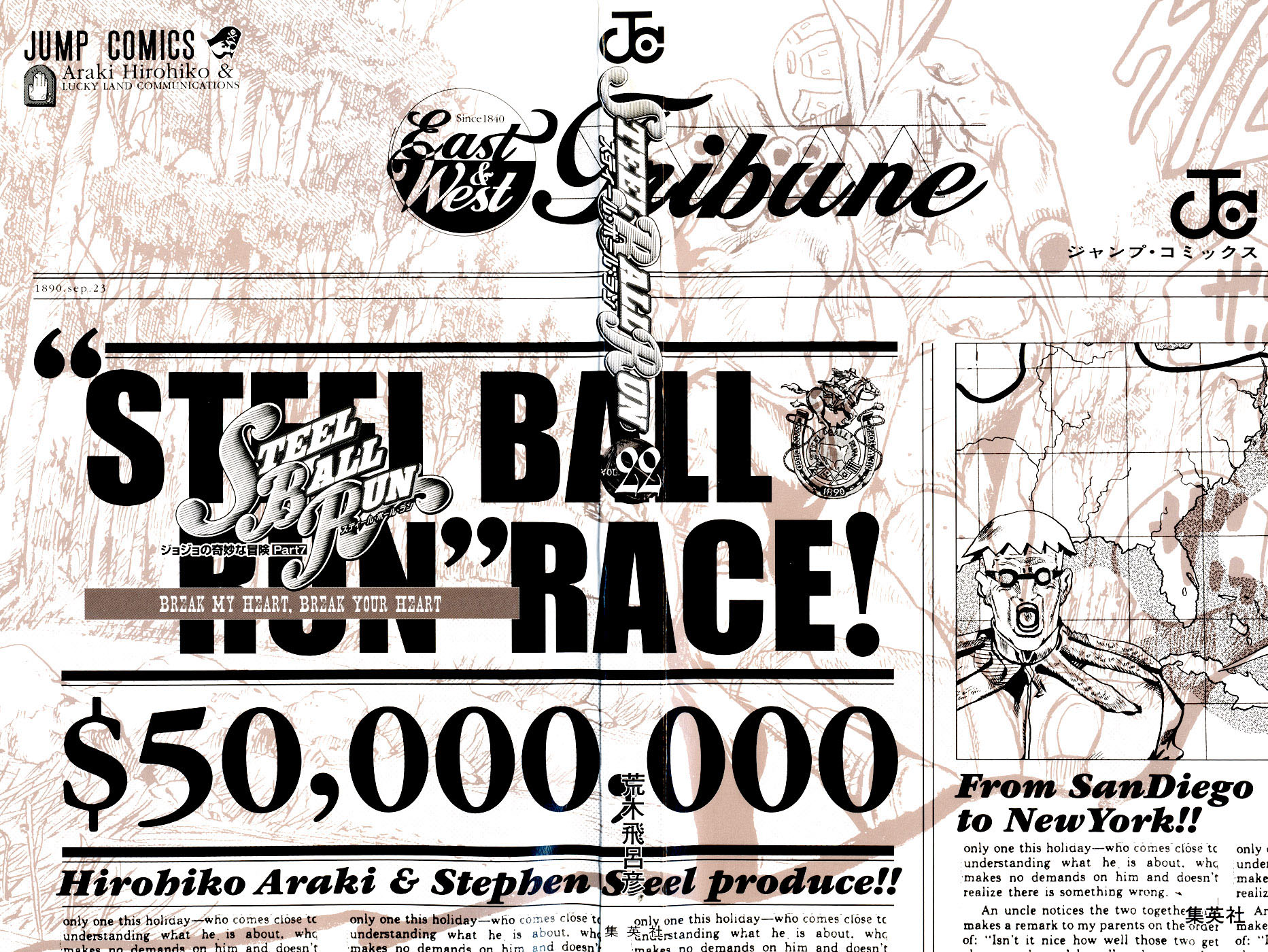 Read JoJo's Bizarre Adventure Part 7  Steel Ball Run PT-BR Manga Online