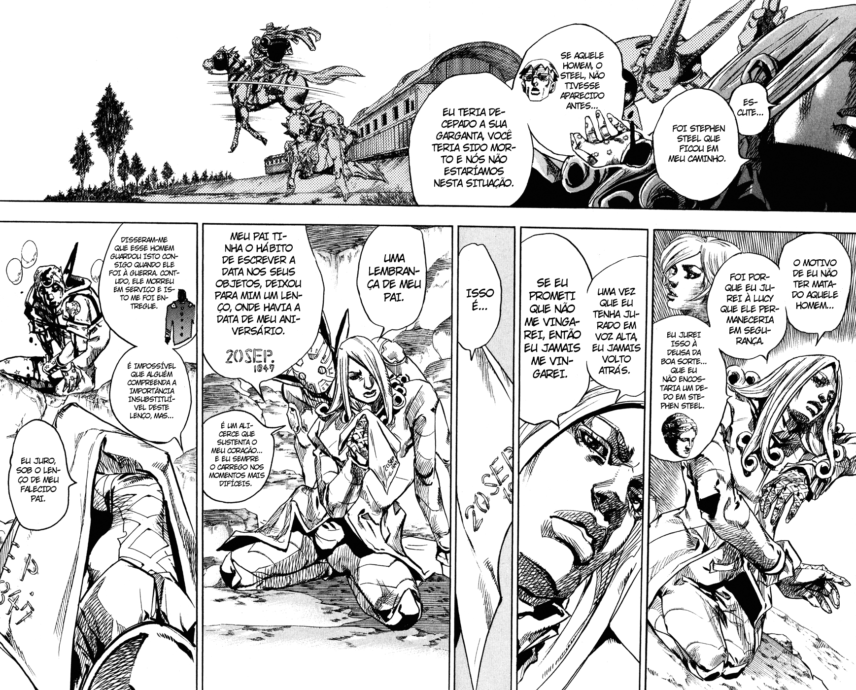 Read JoJo's Bizarre Adventure Part 7  Steel Ball Run PT-BR Manga Online