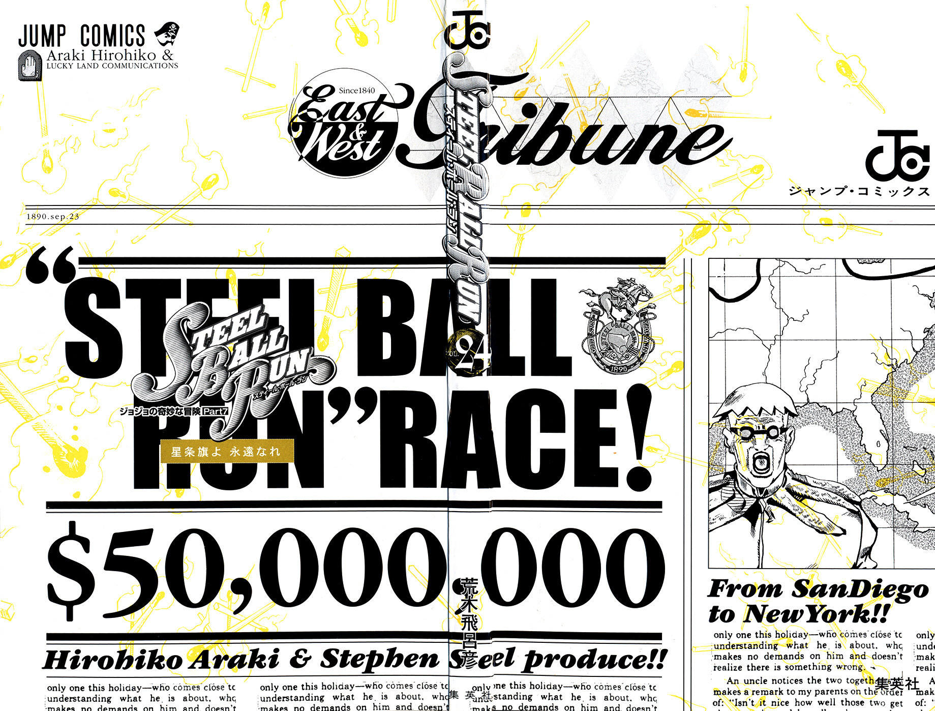 Read JoJo's Bizarre Adventure Part 7  Steel Ball Run PT-BR Manga Online
