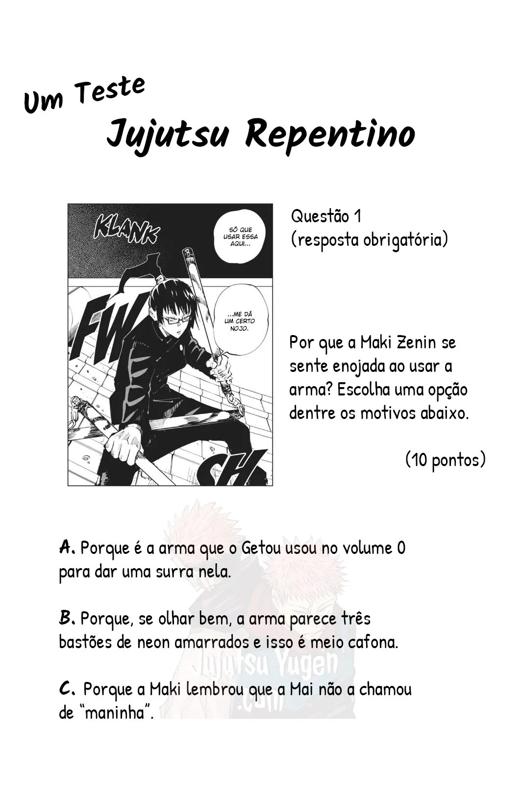 Read Jujutsu Kaisen PT-BR Manga Online