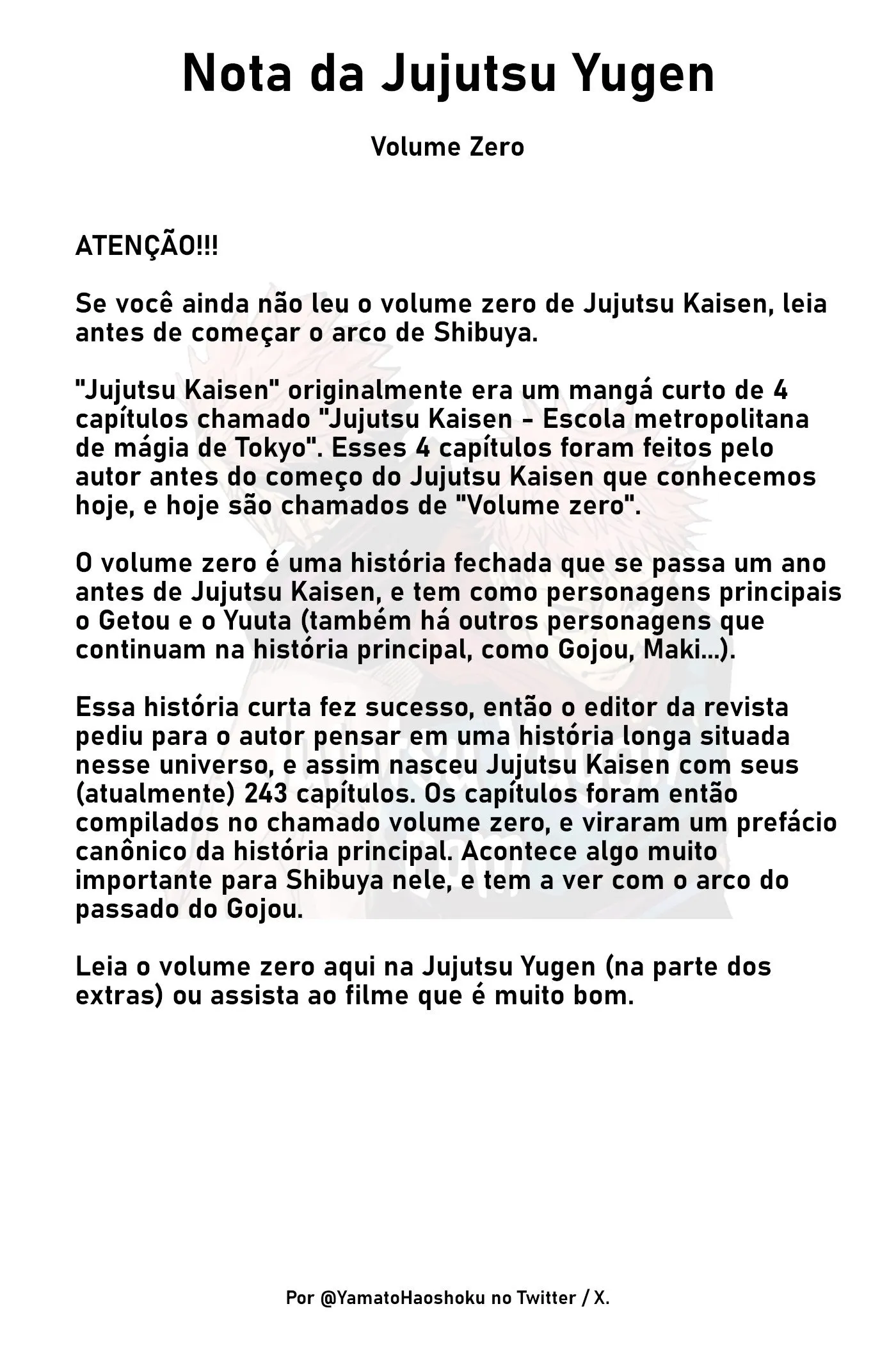 Read Jujutsu Kaisen PT-BR Manga Online