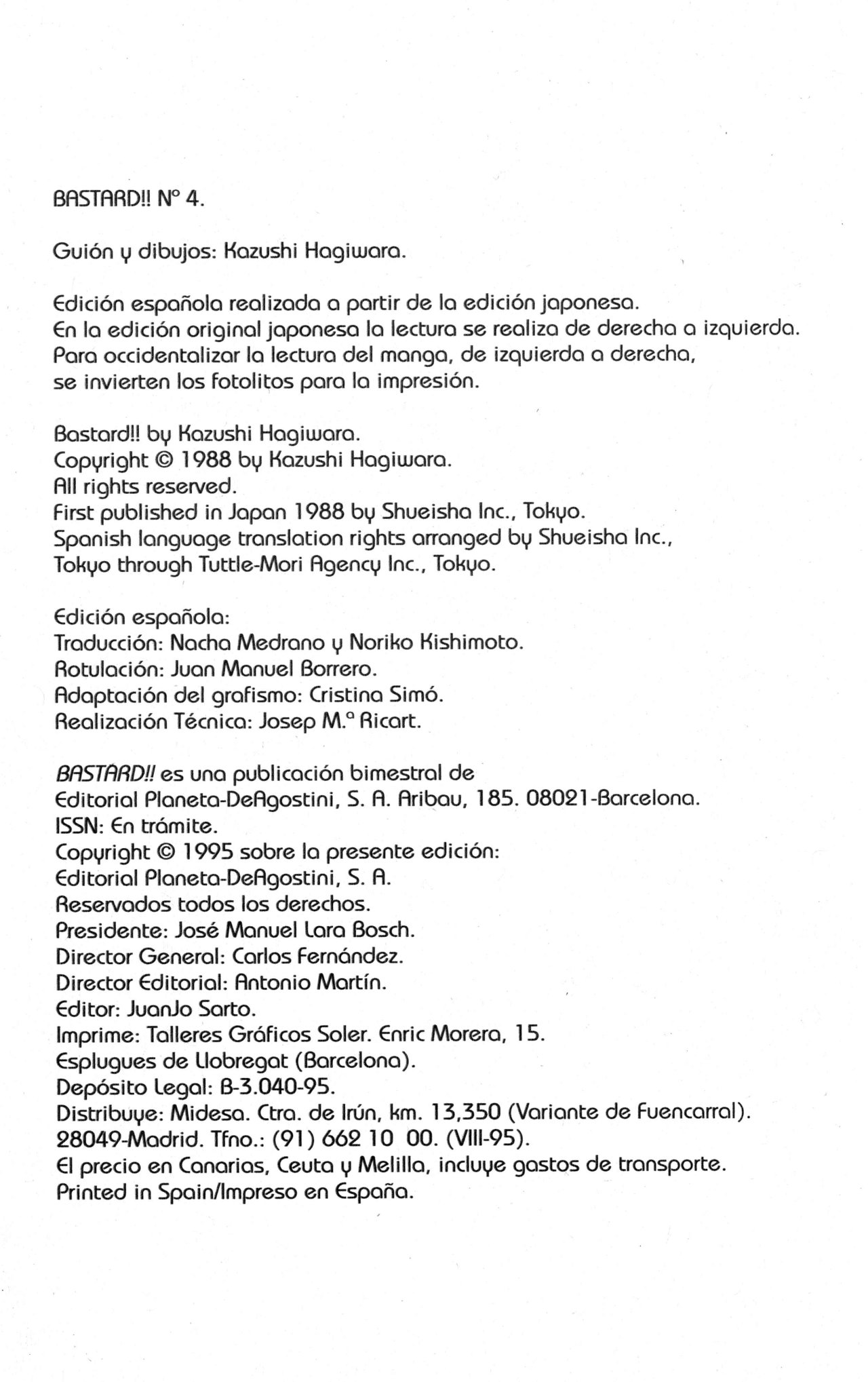 Read Bastard!! ES Manga Online