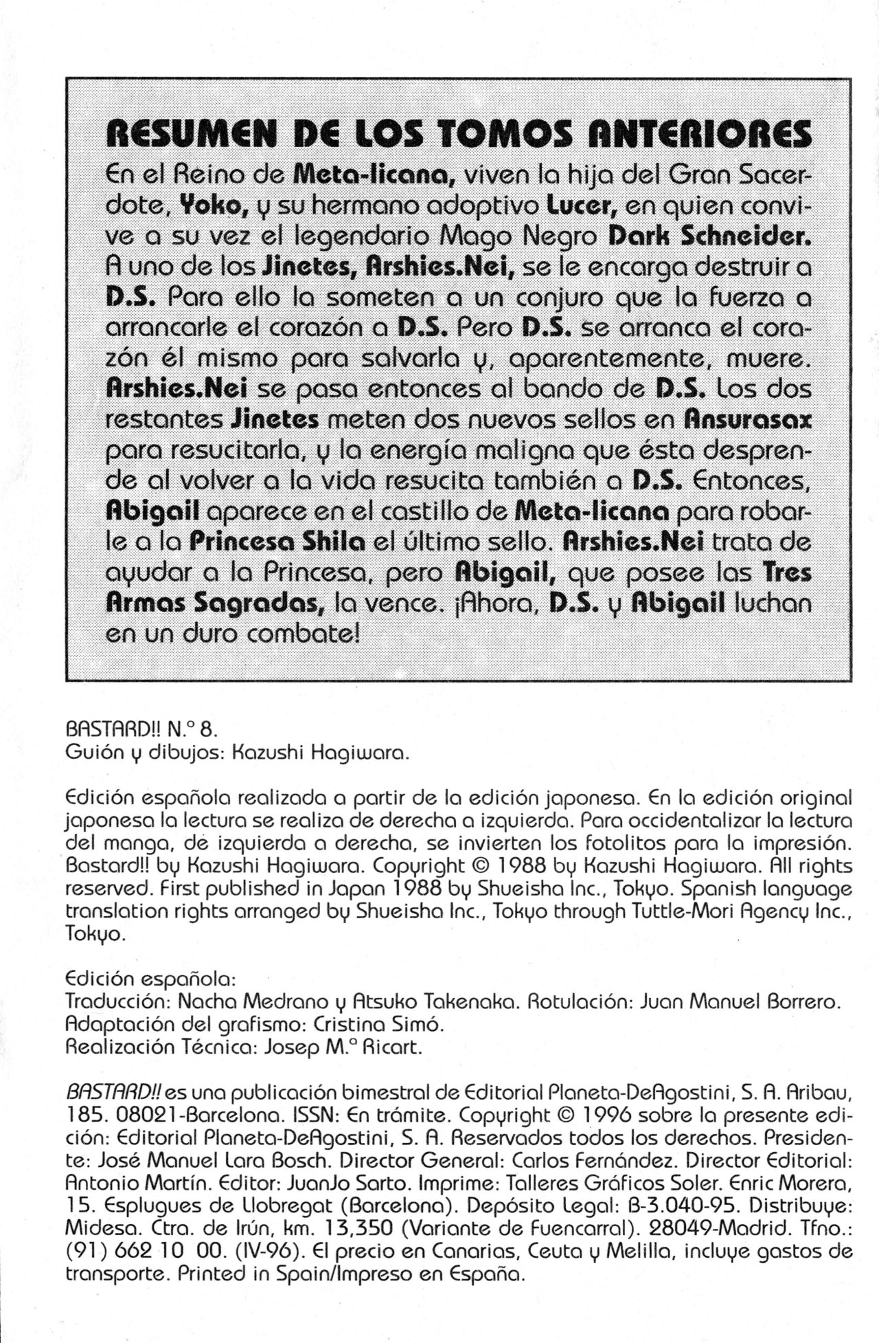 Read Bastard!! ES Manga Online