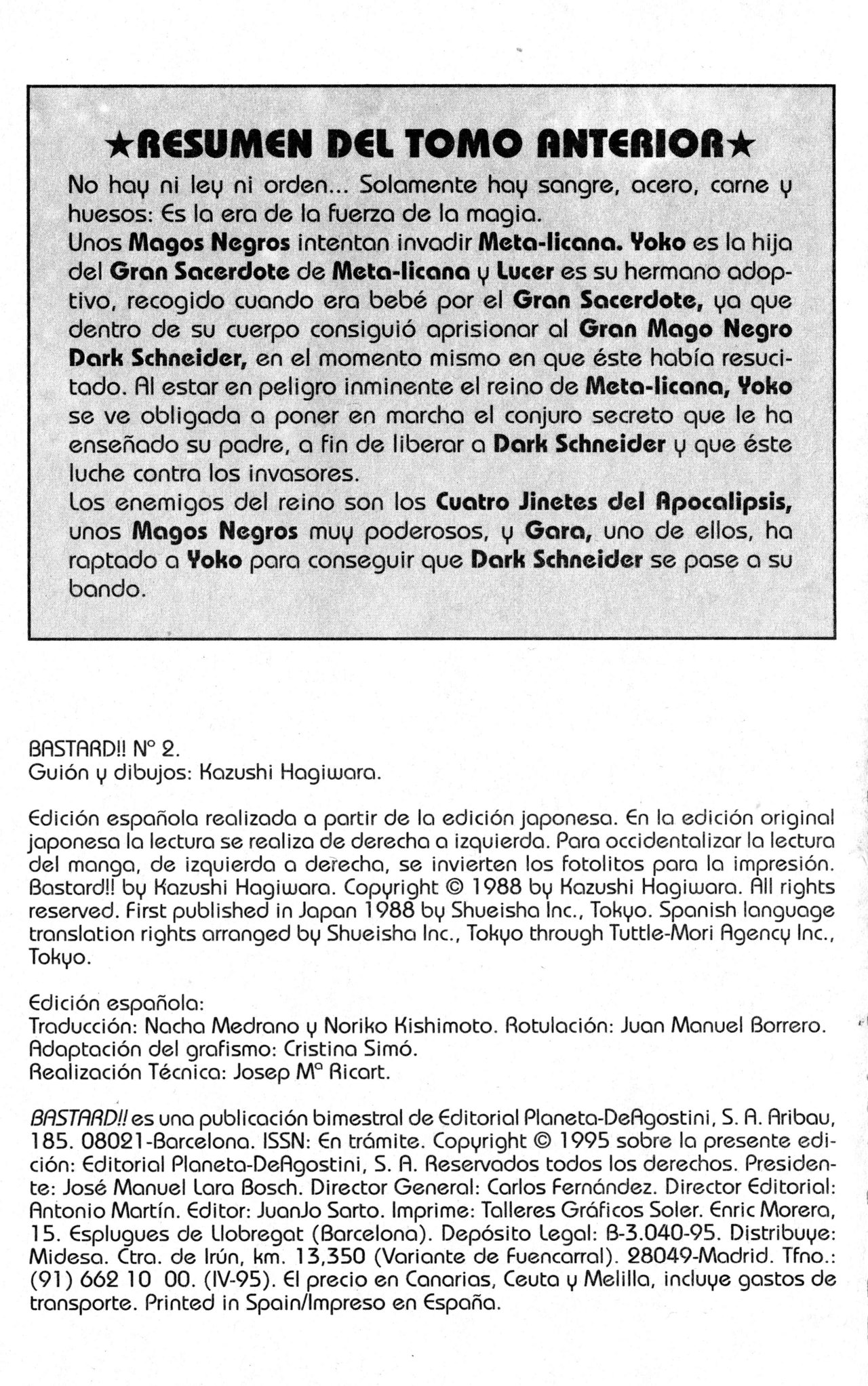 Read Bastard!! ES Manga Online