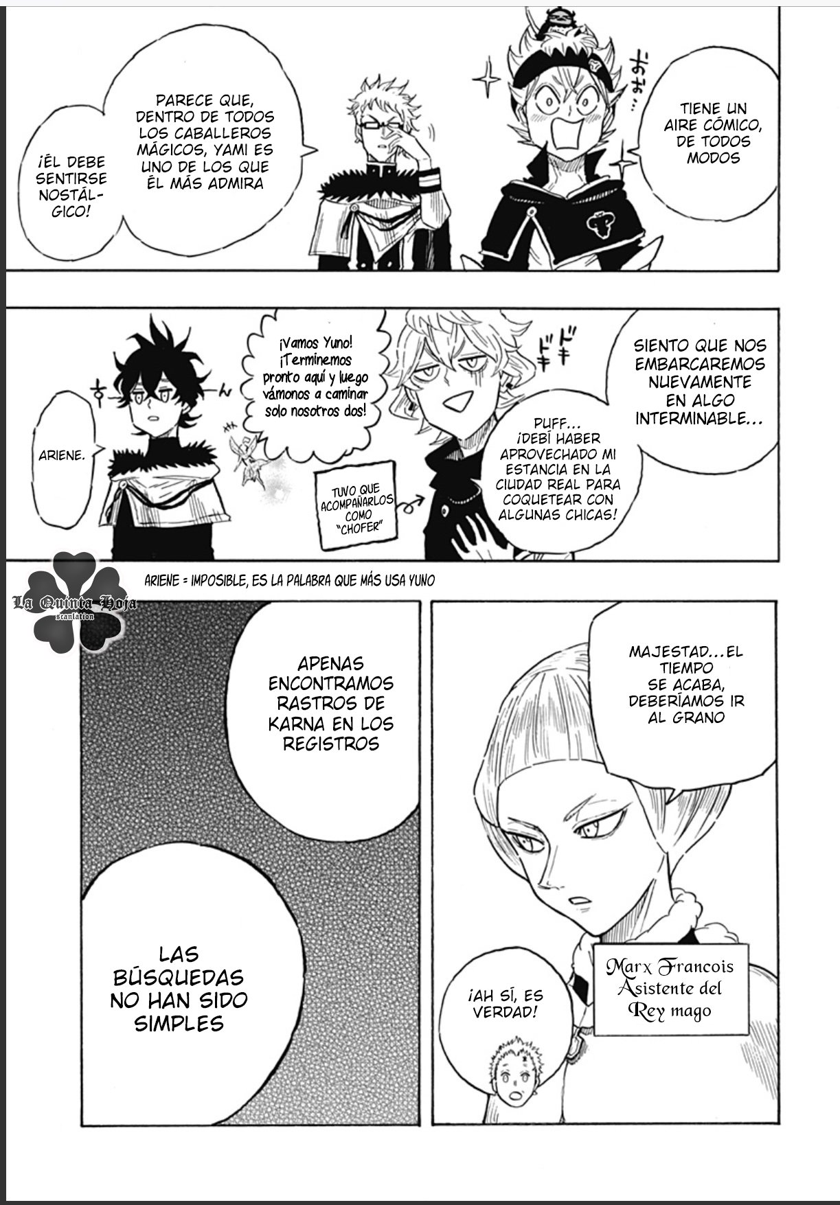 Read Black Clover Quartet Knights ES Manga Online
