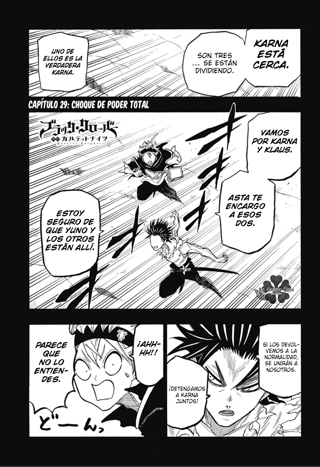 Read Black Clover Quartet Knights ES Manga Online