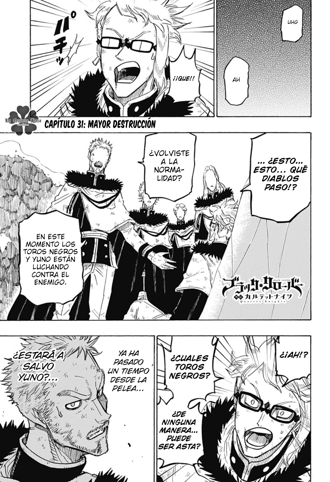 Read Black Clover Quartet Knights ES Manga Online