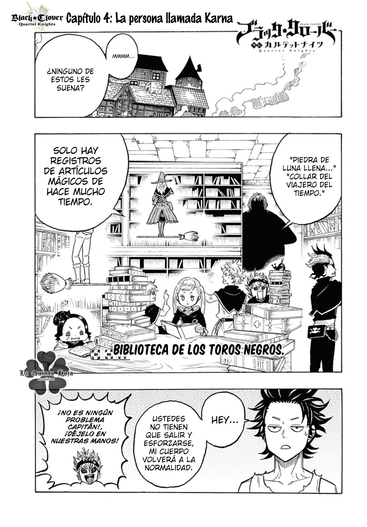 Read Black Clover Quartet Knights ES Manga Online