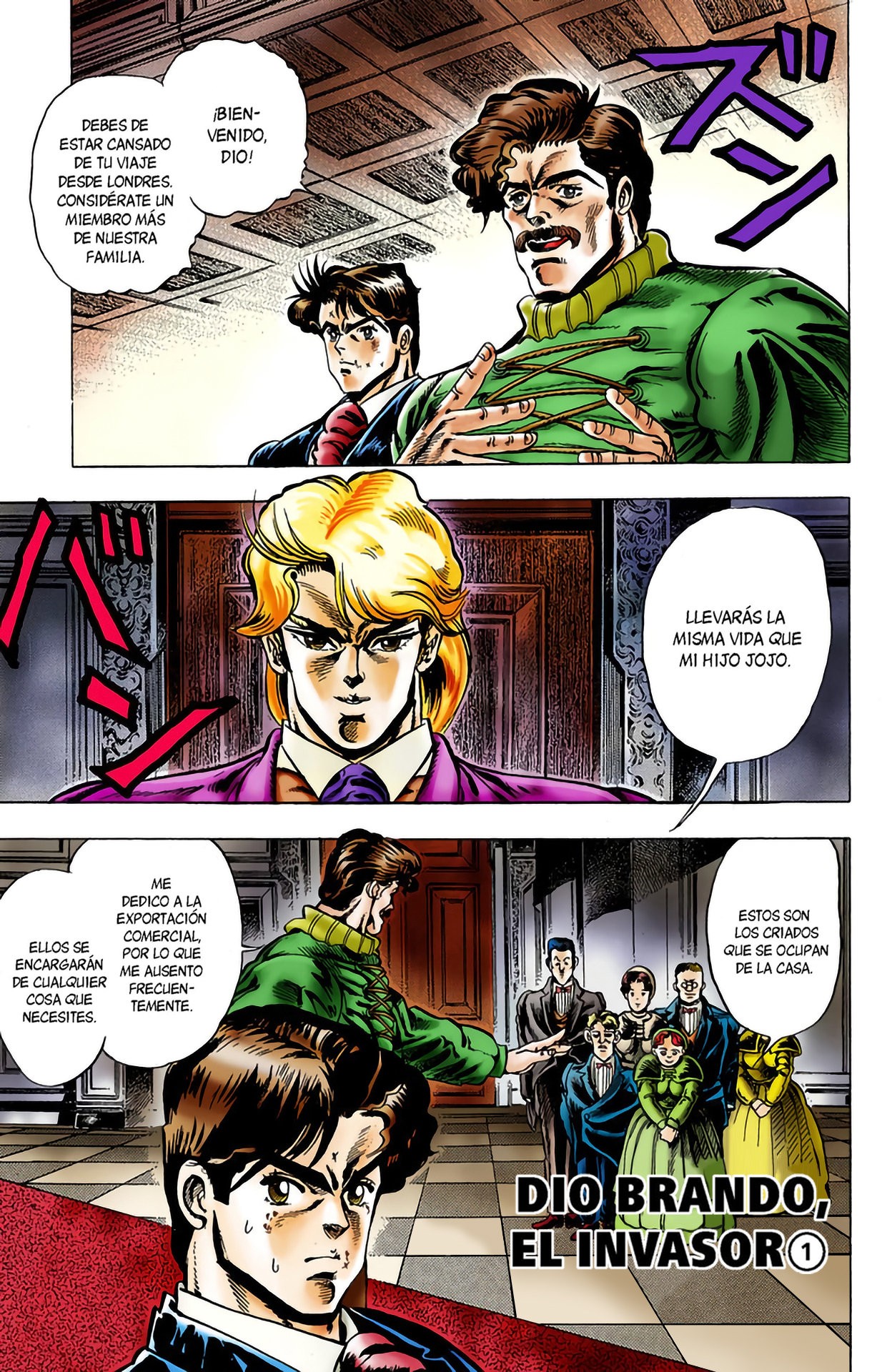 Read JoJo's Bizarre Adventure Parte 1 Phantom Blood Full Color ES Manga Online