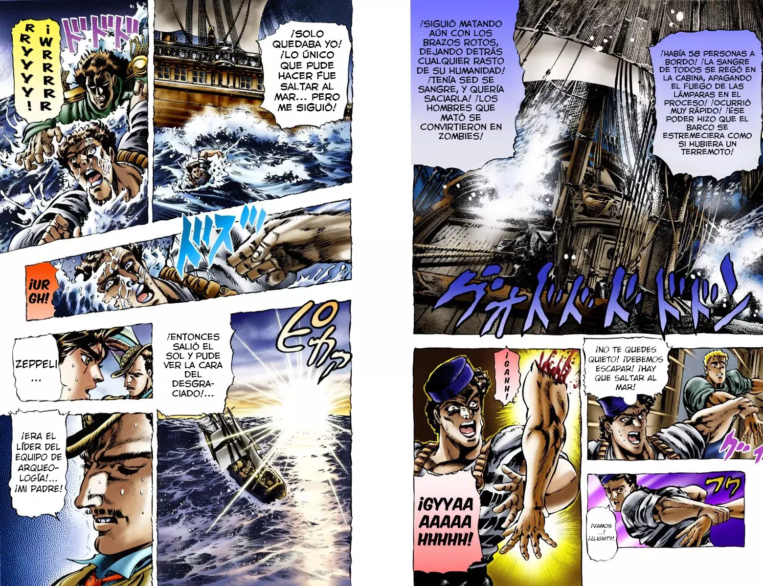 Read JoJo's Bizarre Adventure Parte 1 Phantom Blood Full Color ES Manga Online