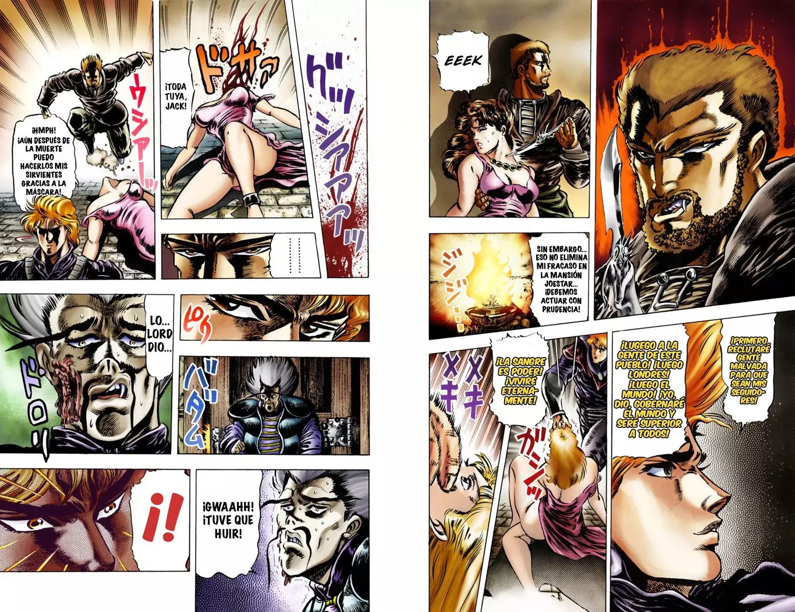 Read JoJo's Bizarre Adventure Parte 1 Phantom Blood Full Color ES Manga Online
