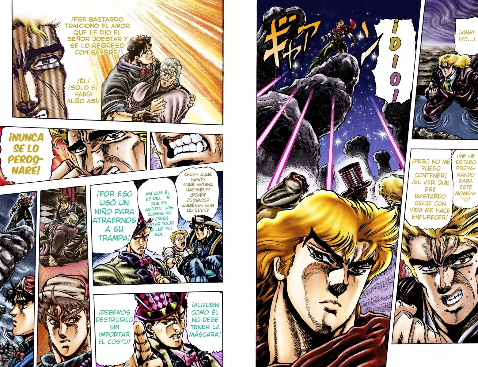 Read JoJo's Bizarre Adventure Parte 1 Phantom Blood Full Color ES Manga Online