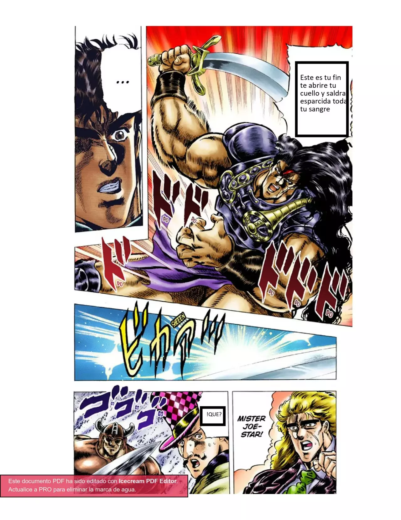 Read JoJo's Bizarre Adventure Parte 1 Phantom Blood Full Color ES Manga Online