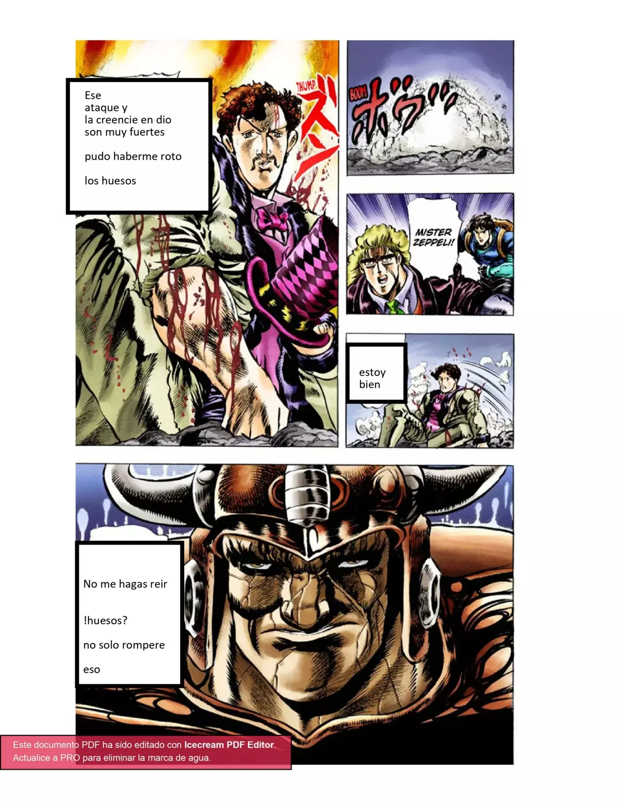 Read JoJo's Bizarre Adventure Parte 1 Phantom Blood Full Color ES Manga Online