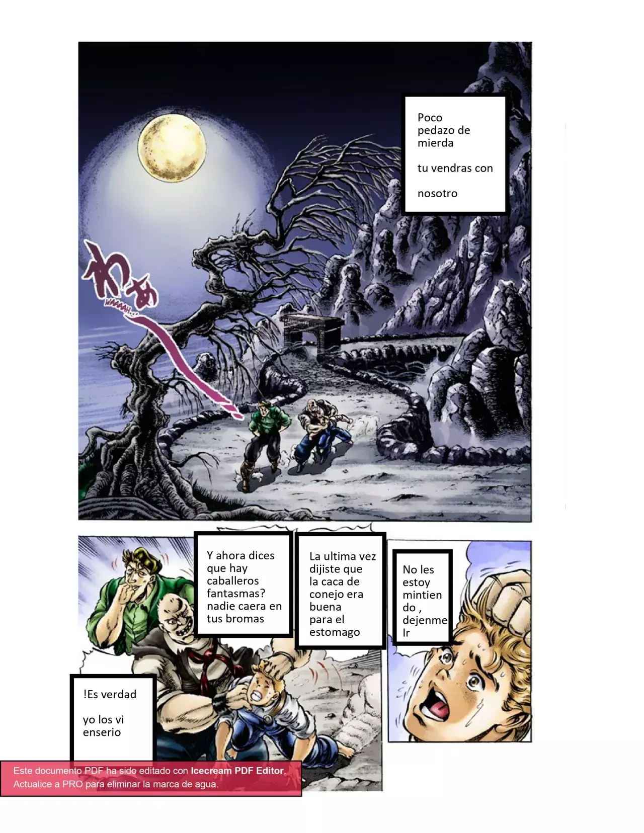 Read JoJo's Bizarre Adventure Parte 1 Phantom Blood Full Color ES Manga Online