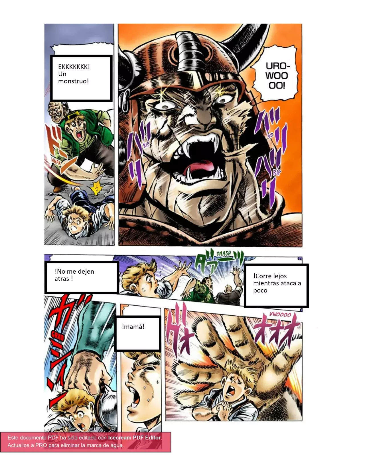 Read JoJo's Bizarre Adventure Parte 1 Phantom Blood Full Color ES Manga Online