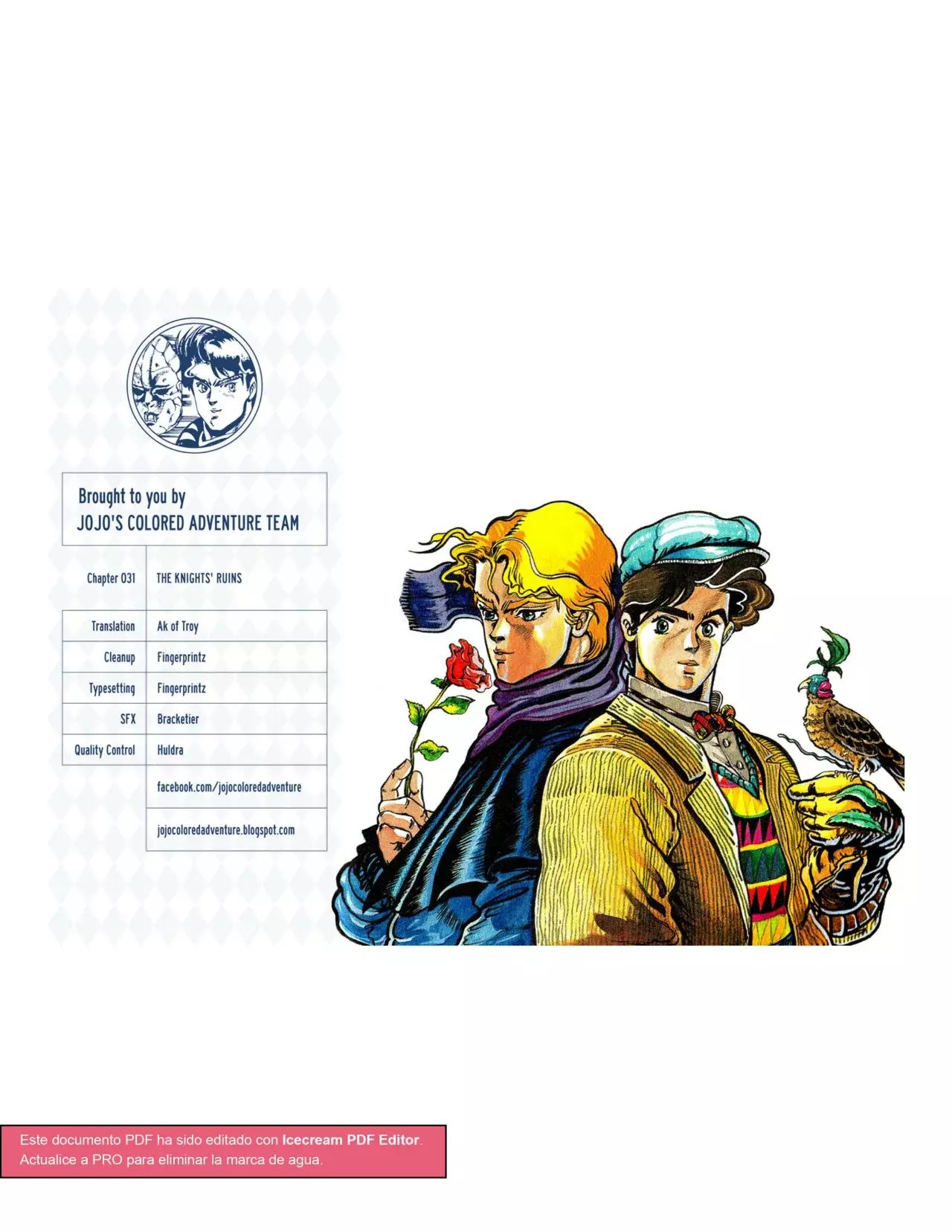 Read JoJo's Bizarre Adventure Parte 1 Phantom Blood Full Color ES Manga Online