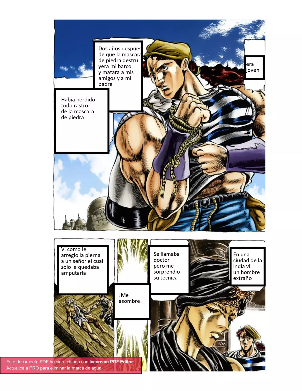 Read JoJo's Bizarre Adventure Parte 1 Phantom Blood Full Color ES Manga Online