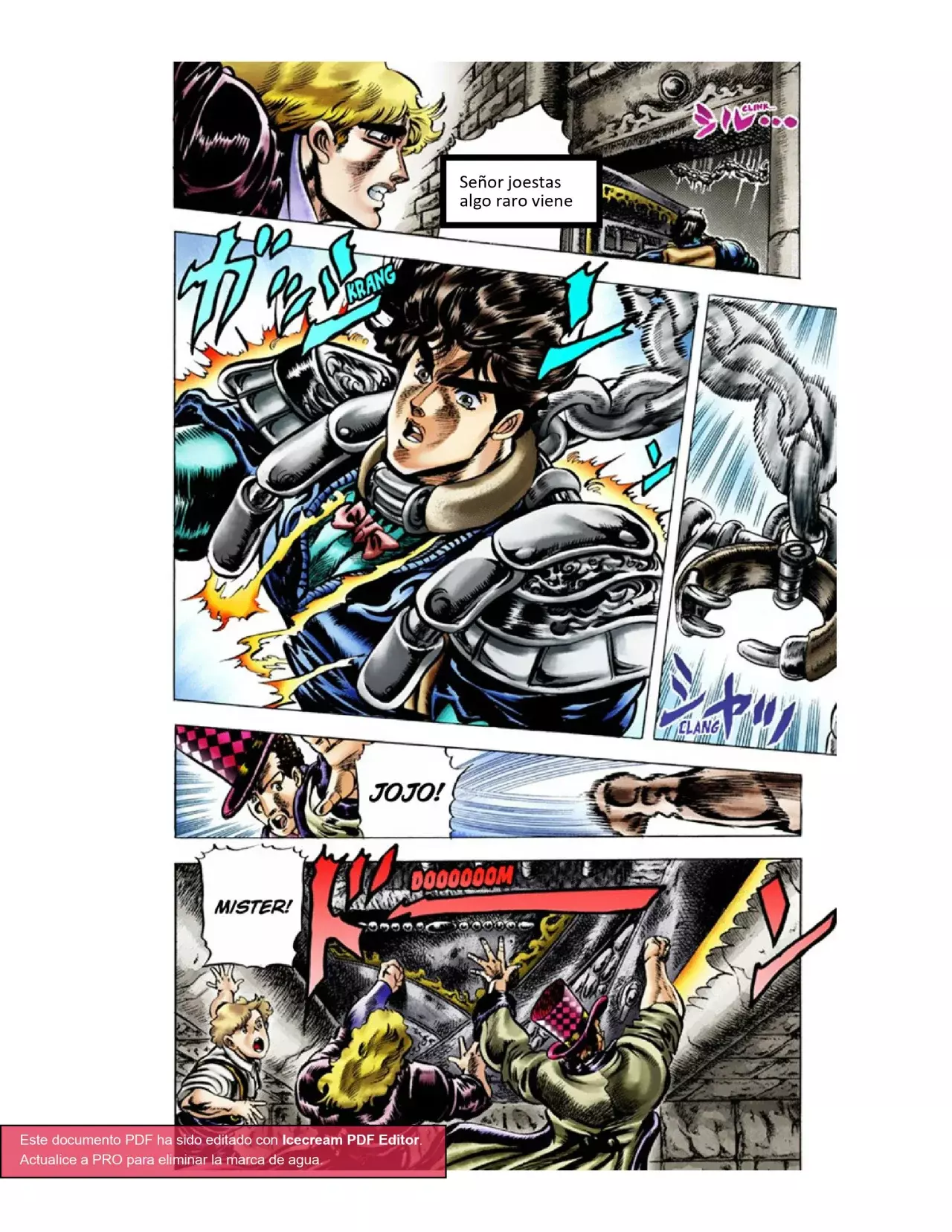 Read JoJo's Bizarre Adventure Parte 1 Phantom Blood Full Color ES Manga Online