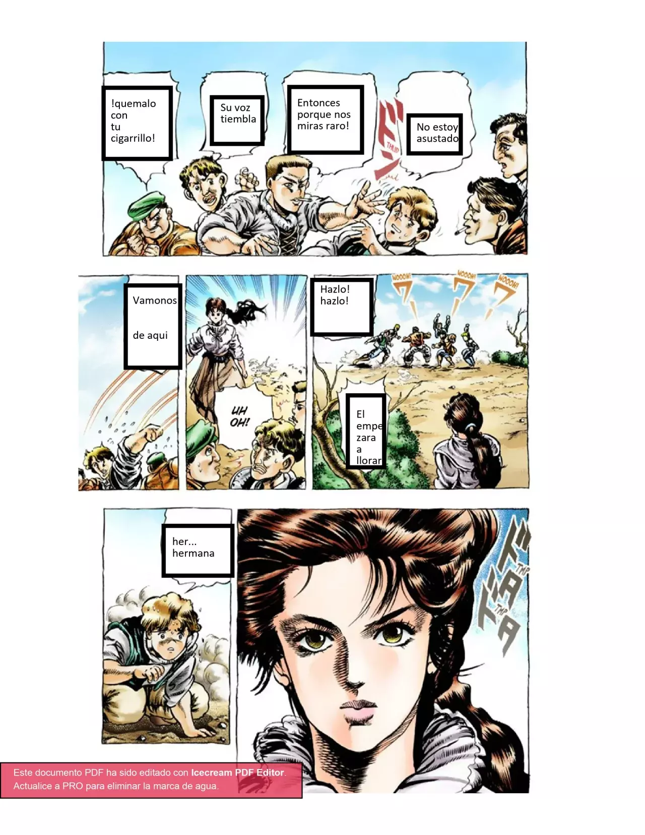 Read JoJo's Bizarre Adventure Parte 1 Phantom Blood Full Color ES Manga Online