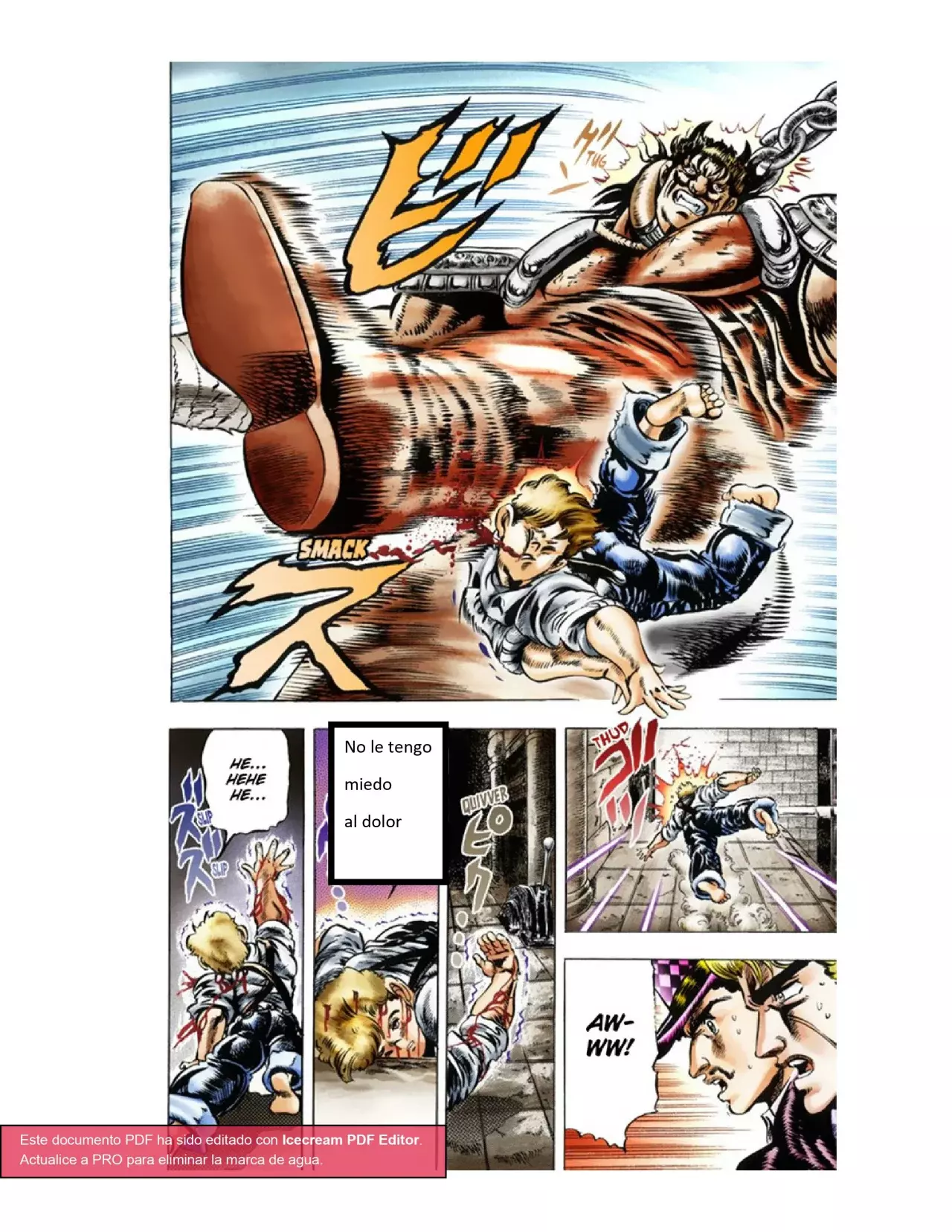 Read JoJo's Bizarre Adventure Parte 1 Phantom Blood Full Color ES Manga Online