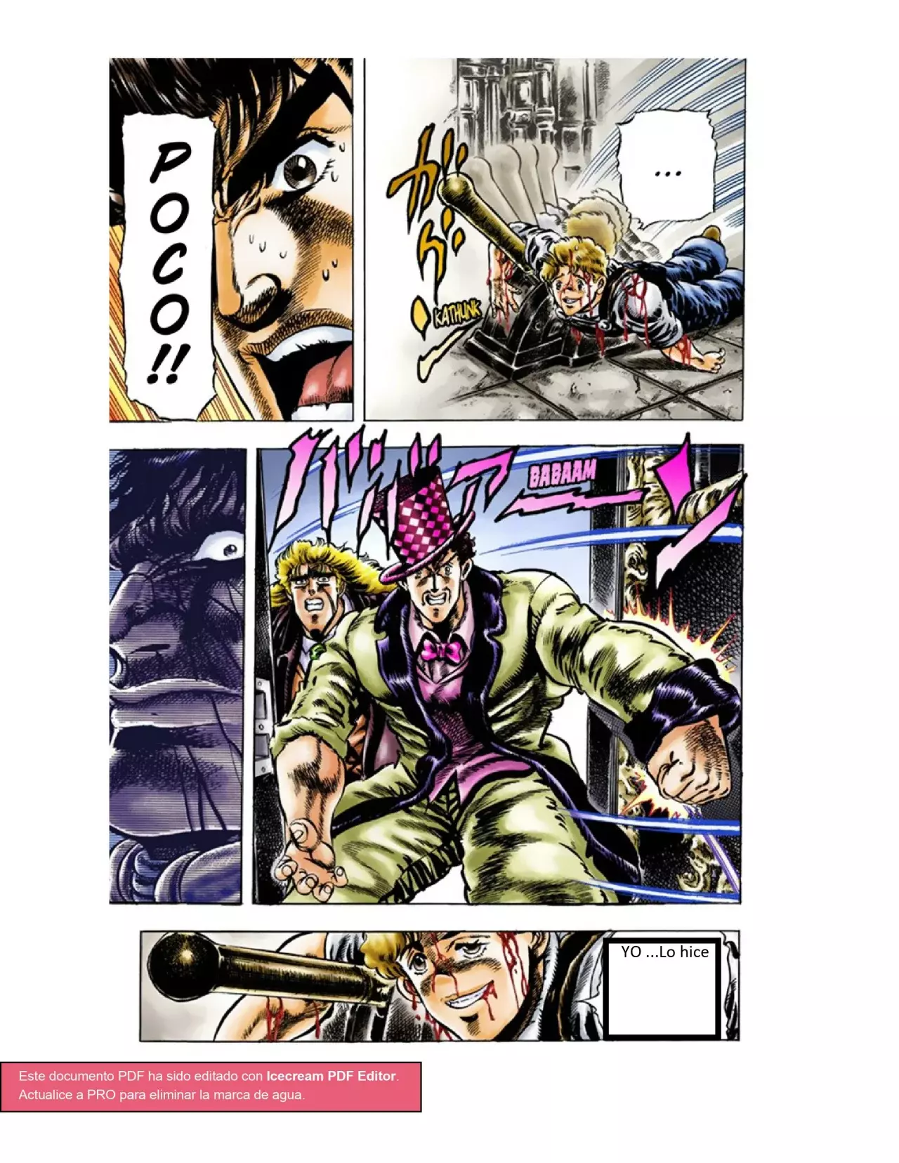 Read JoJo's Bizarre Adventure Parte 1 Phantom Blood Full Color ES Manga Online