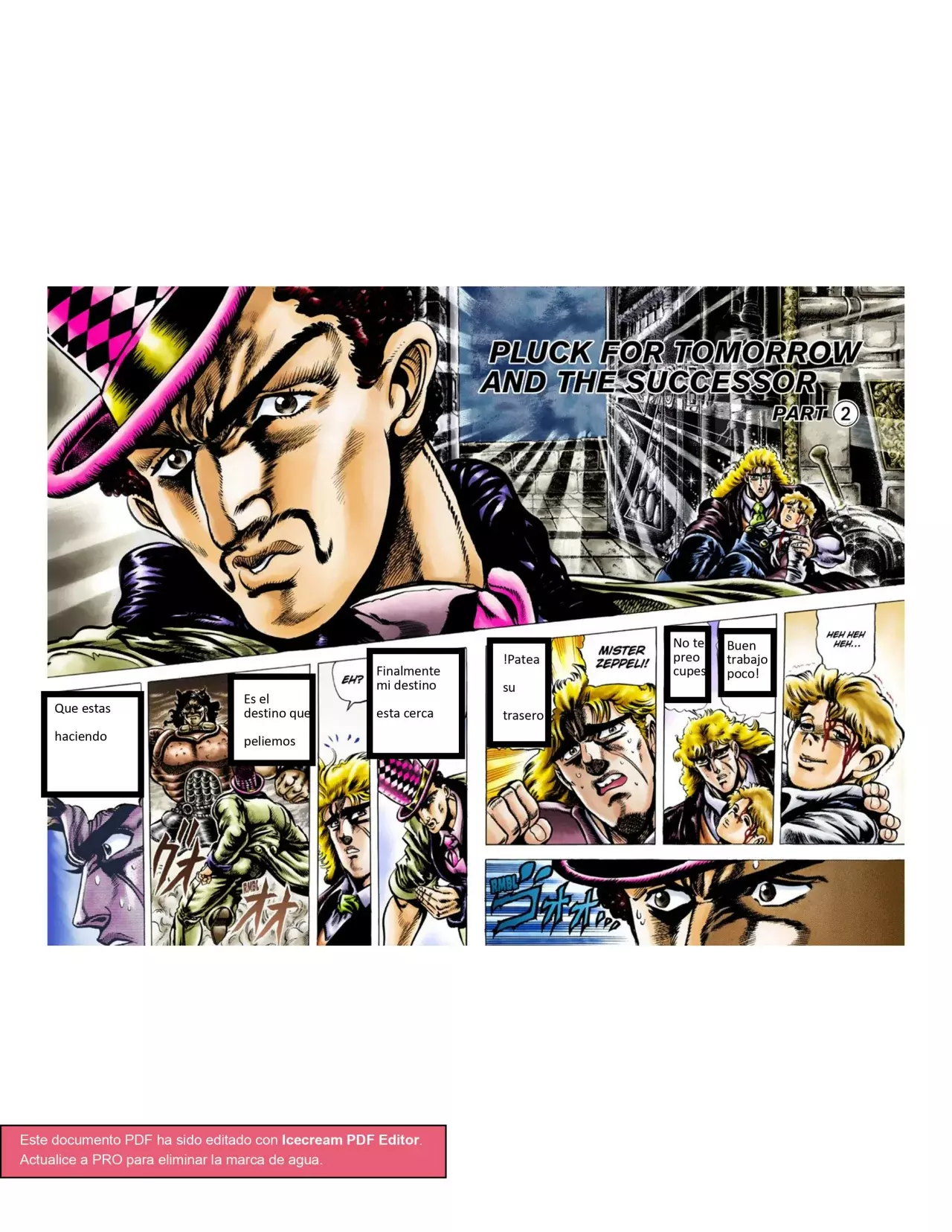 Read JoJo's Bizarre Adventure Parte 1 Phantom Blood Full Color ES Manga Online