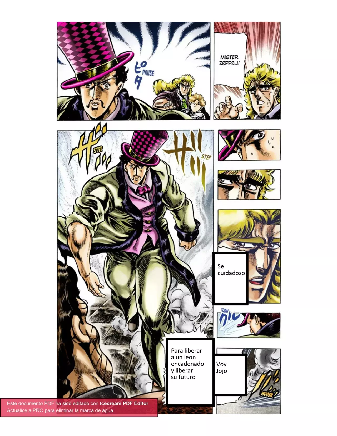 Read JoJo's Bizarre Adventure Parte 1 Phantom Blood Full Color ES Manga Online