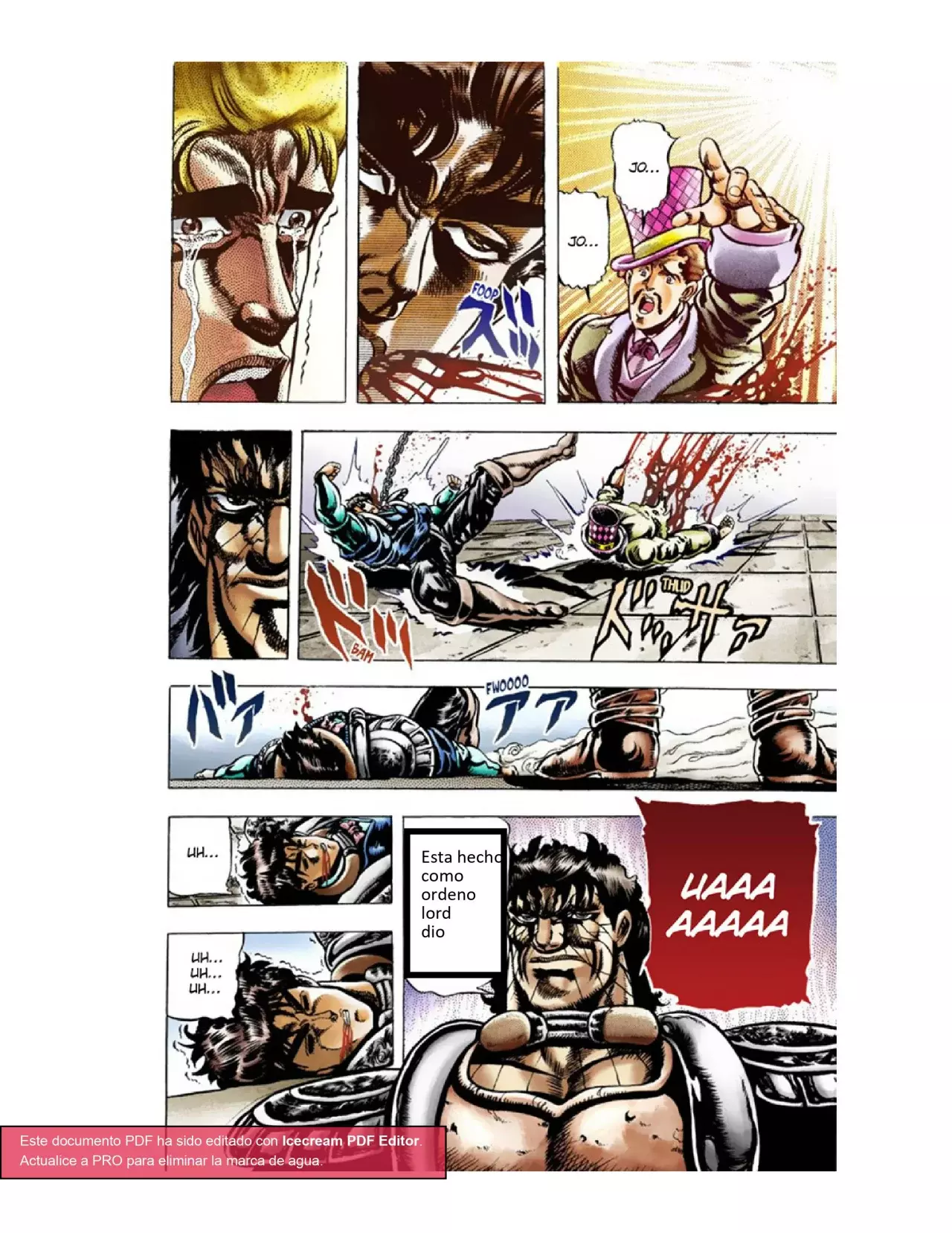 Read JoJo's Bizarre Adventure Parte 1 Phantom Blood Full Color ES Manga Online