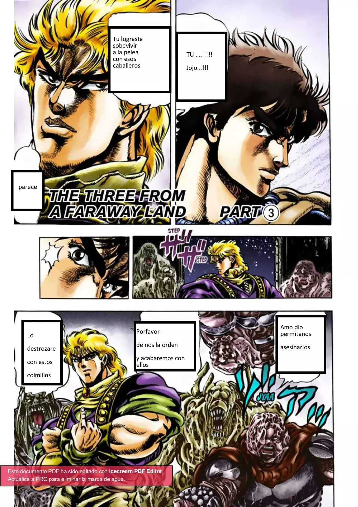 Read JoJo's Bizarre Adventure Parte 1 Phantom Blood Full Color ES Manga Online
