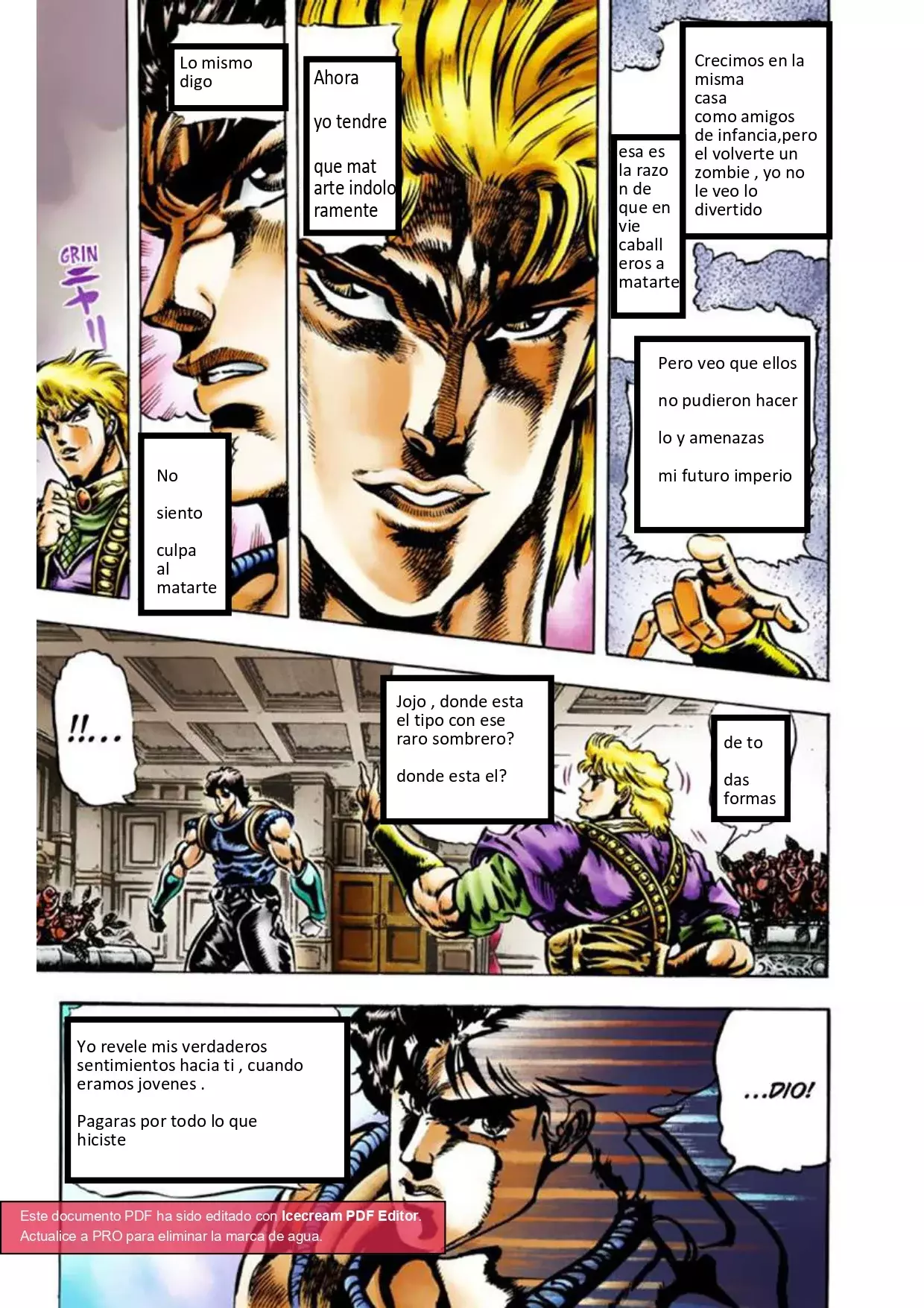 Read JoJo's Bizarre Adventure Parte 1 Phantom Blood Full Color ES Manga Online