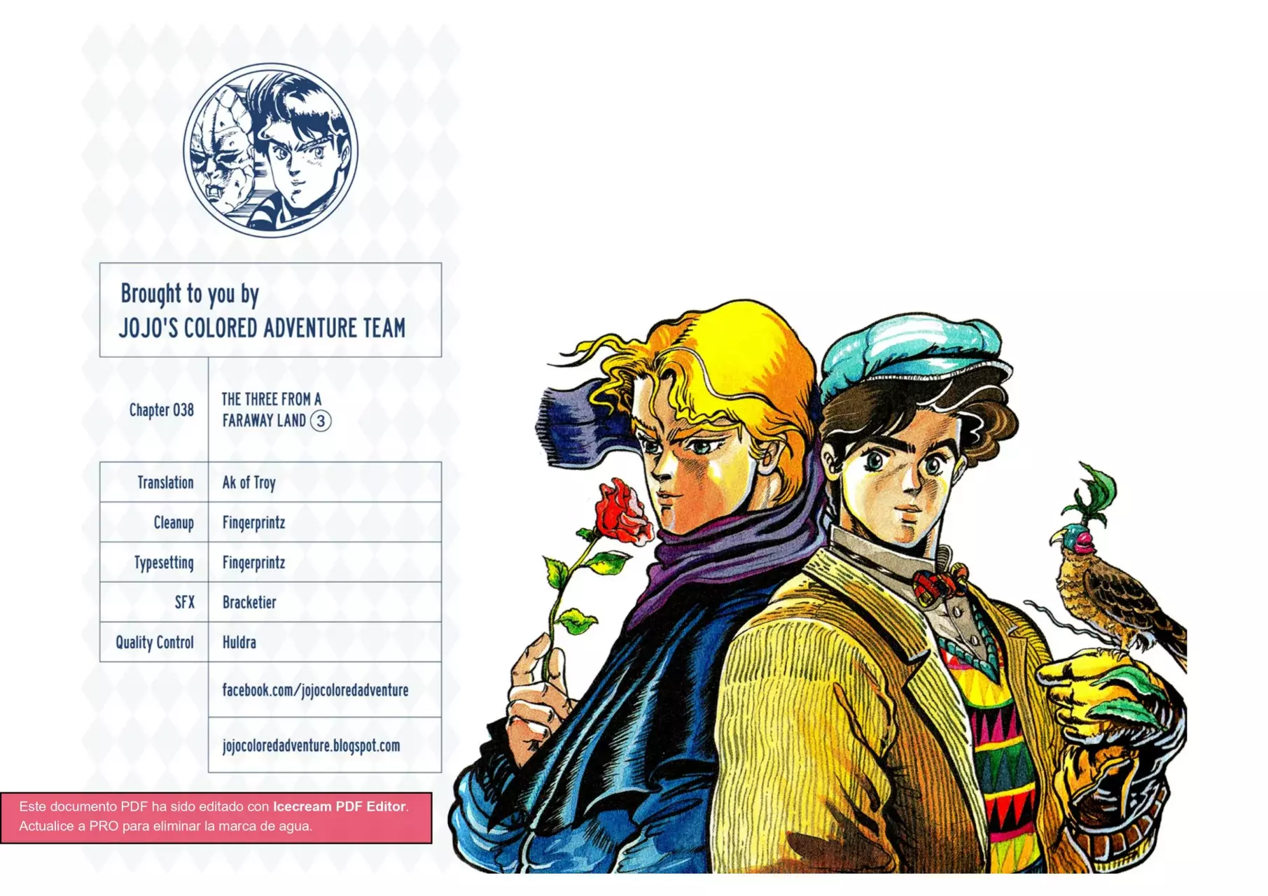 Read JoJo's Bizarre Adventure Parte 1 Phantom Blood Full Color ES Manga Online