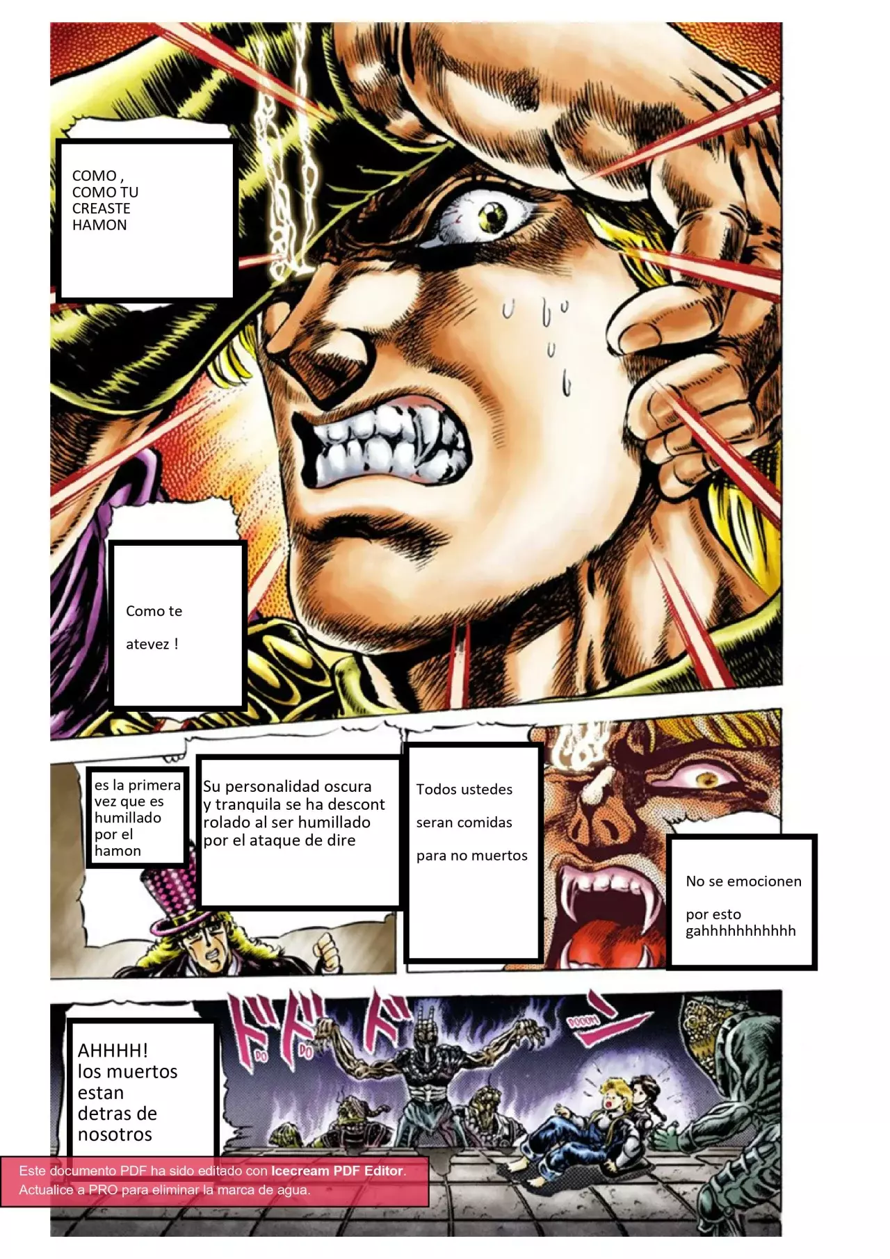 Read JoJo's Bizarre Adventure Parte 1 Phantom Blood Full Color ES Manga Online
