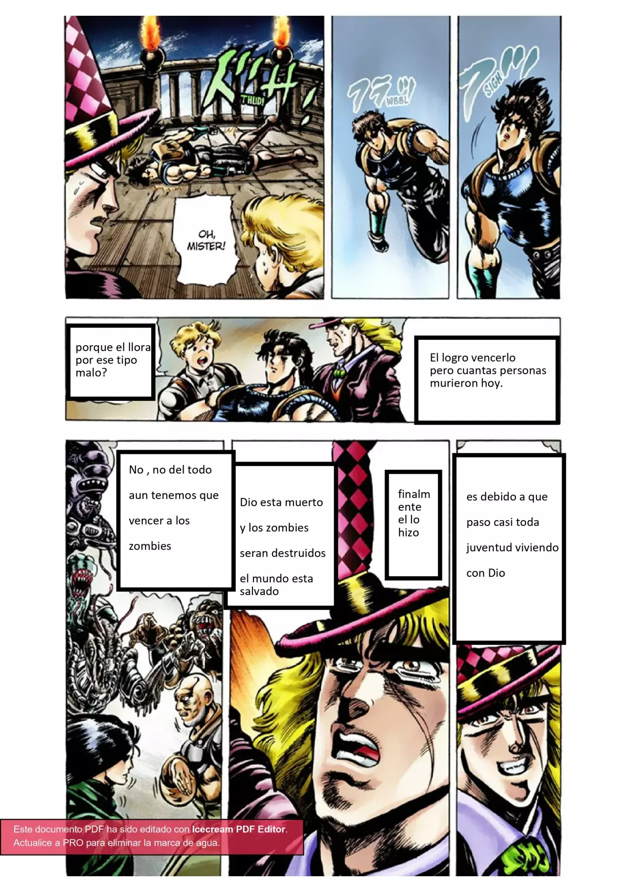Read JoJo's Bizarre Adventure Parte 1 Phantom Blood Full Color ES Manga Online